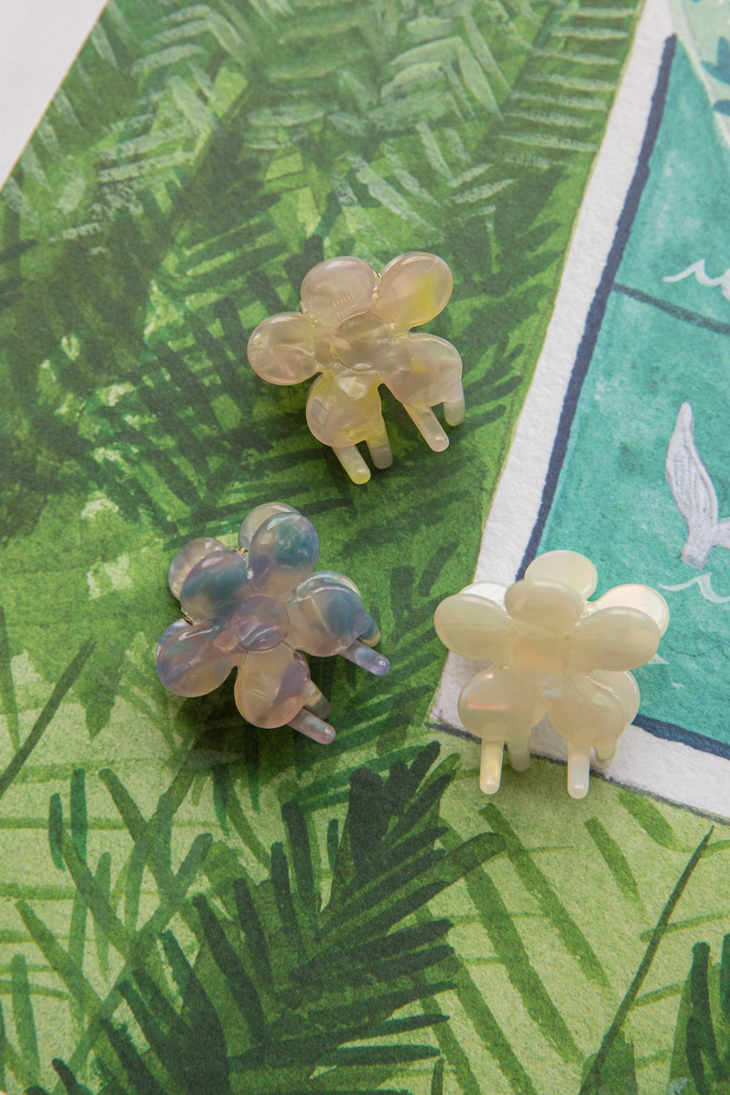 Blossom Flower Hair Clip White by Selfie Leslie Australia