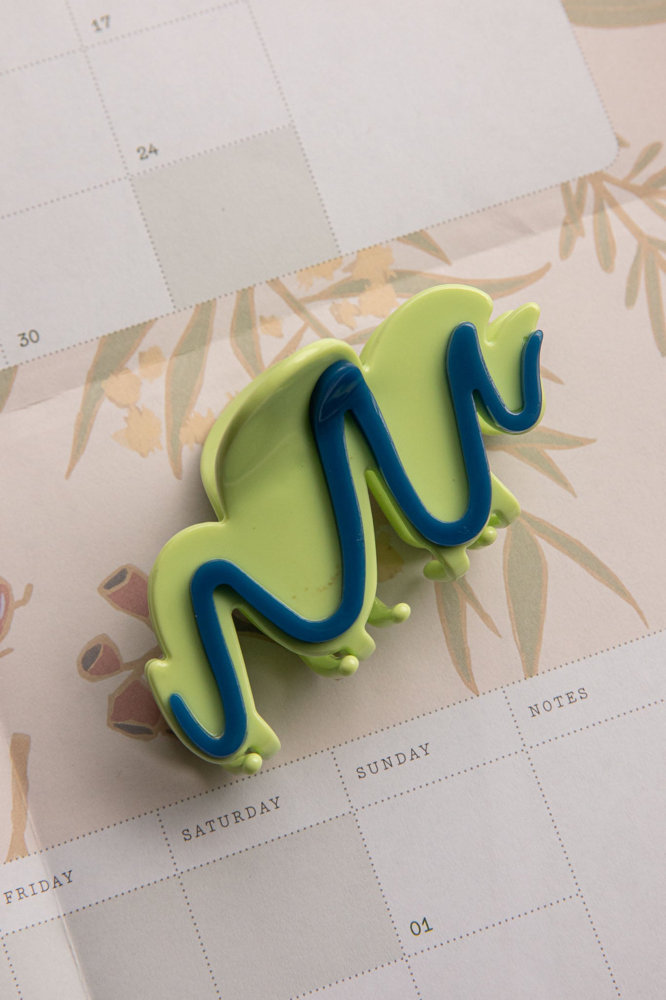 Cloudy Hair Clip Green by Selfie Leslie Australia