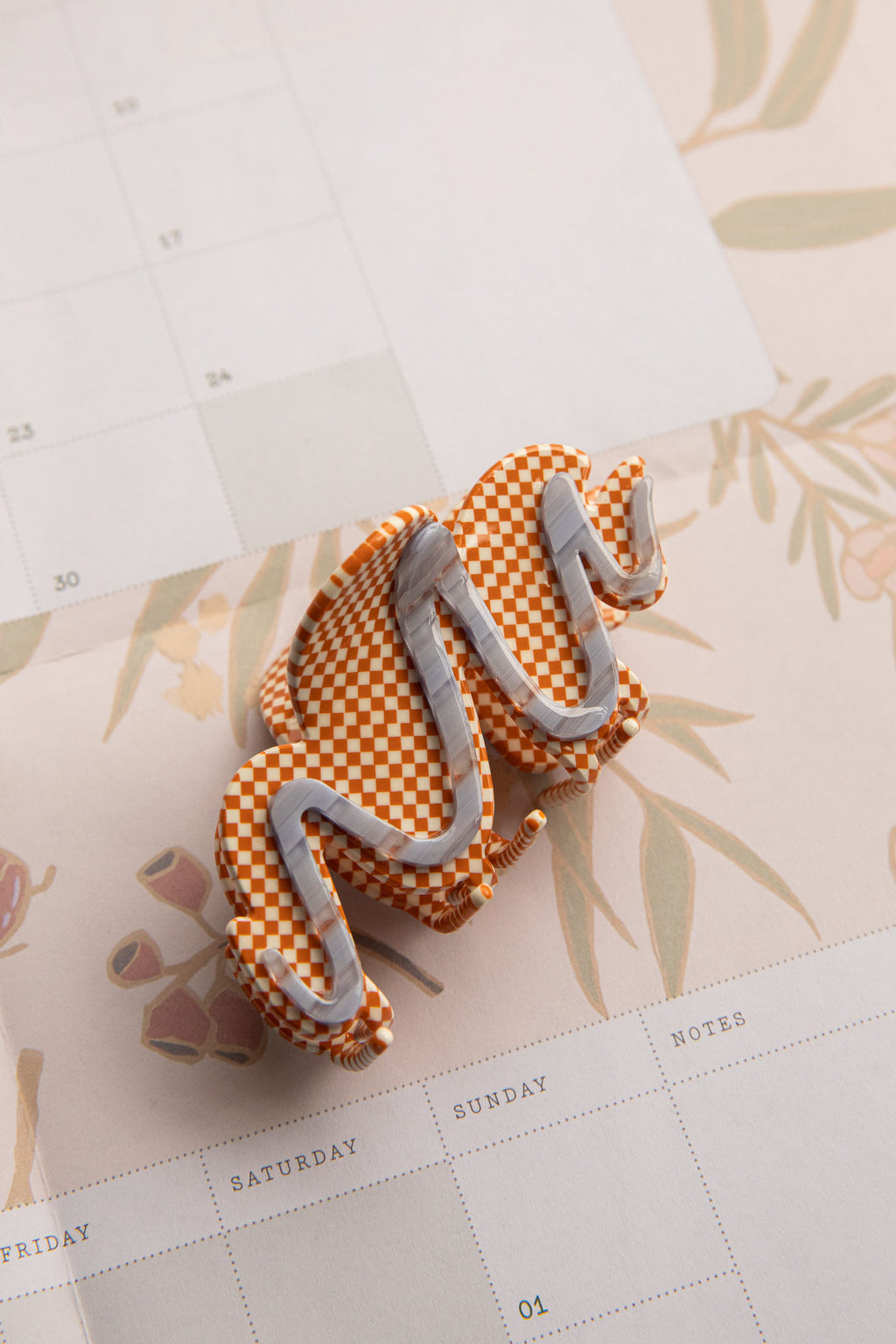 Cloudy Hair Clip Orange by Selfie Leslie Australia