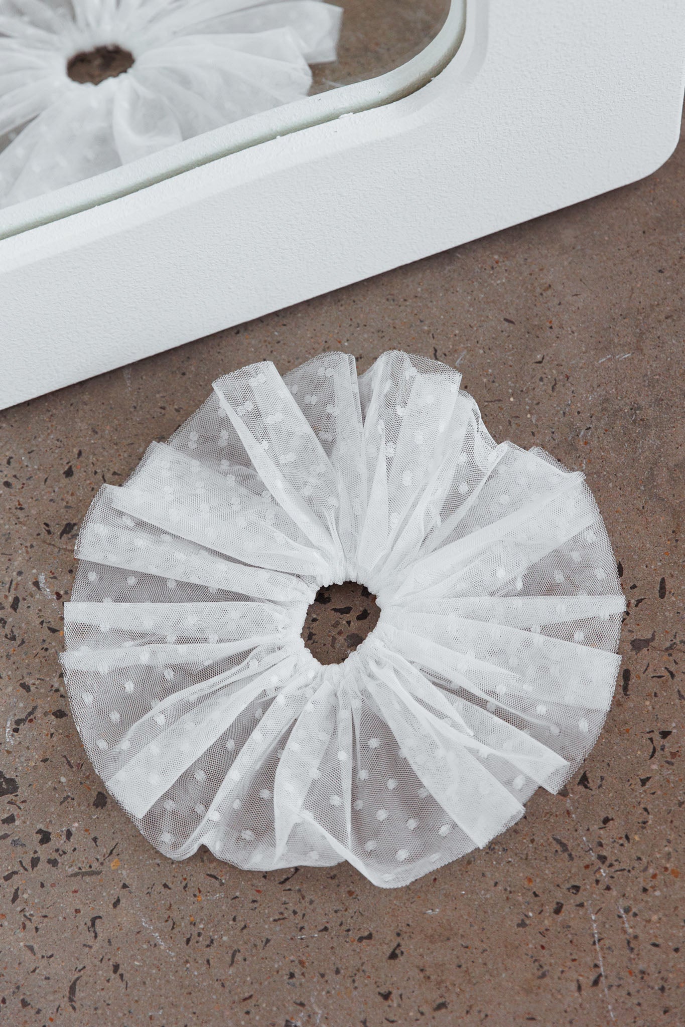 Samara Lace Scrunchie White by Selfie Leslie Australia