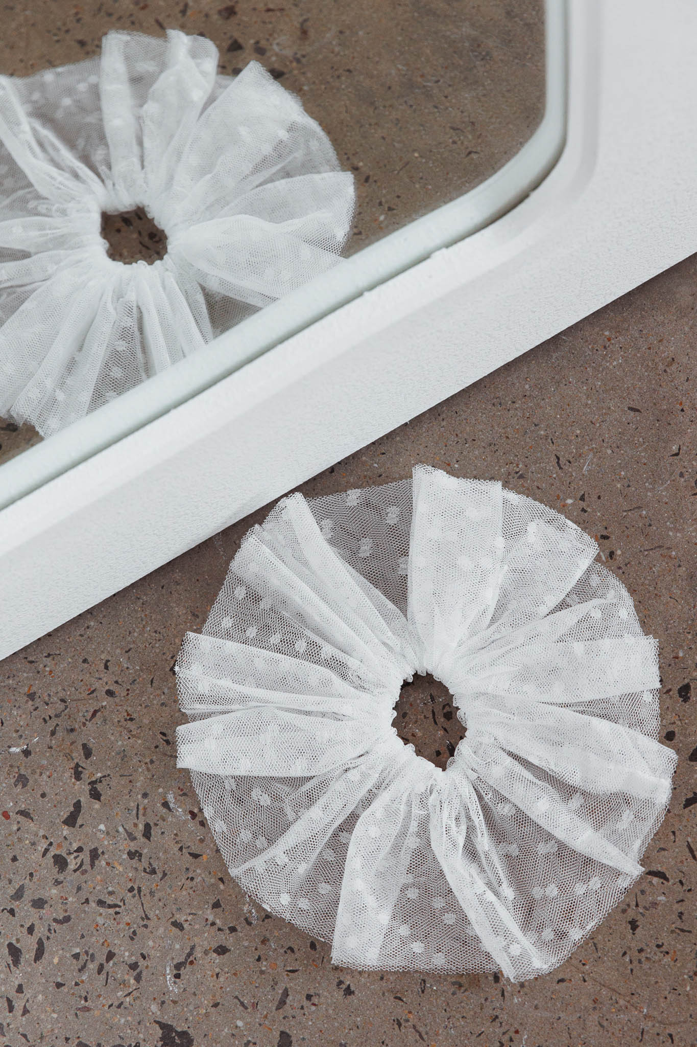Samara Lace Scrunchie White by Selfie Leslie Australia