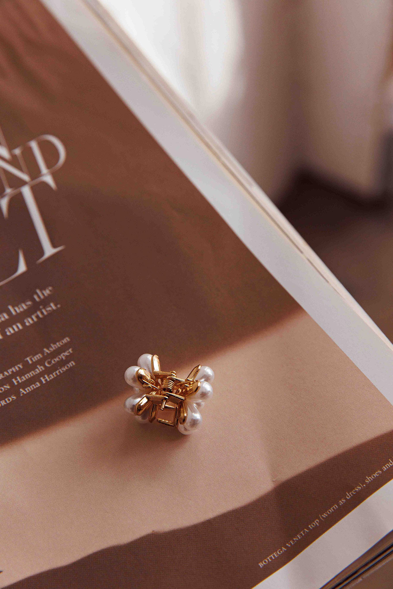 Aurelia Pearl Flower Hairclip Set by Selfie Leslie Australia