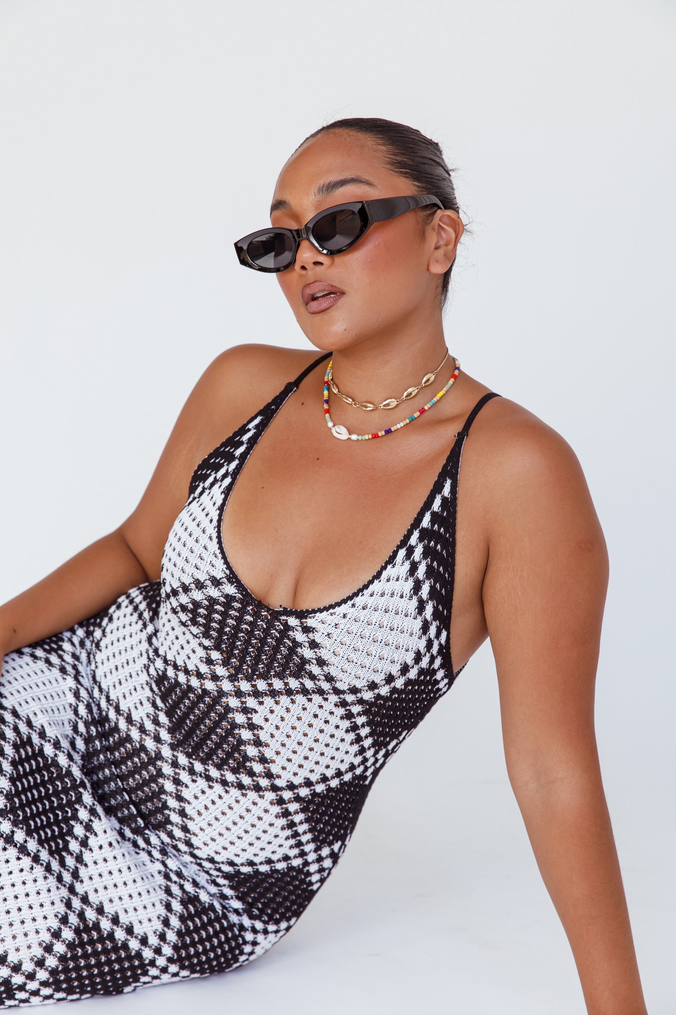 Janis Cat-eye Acetate Sunglasses Black by Selfie Leslie Australia