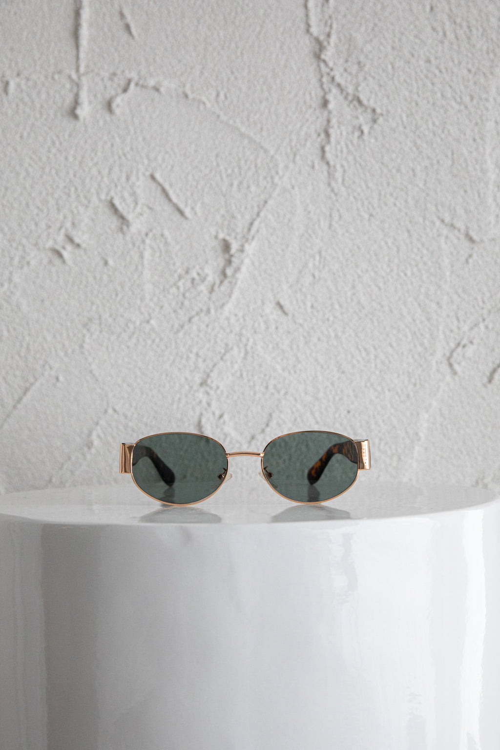 Germa Oval Metal Sunglasses Tort by Selfie Leslie Australia