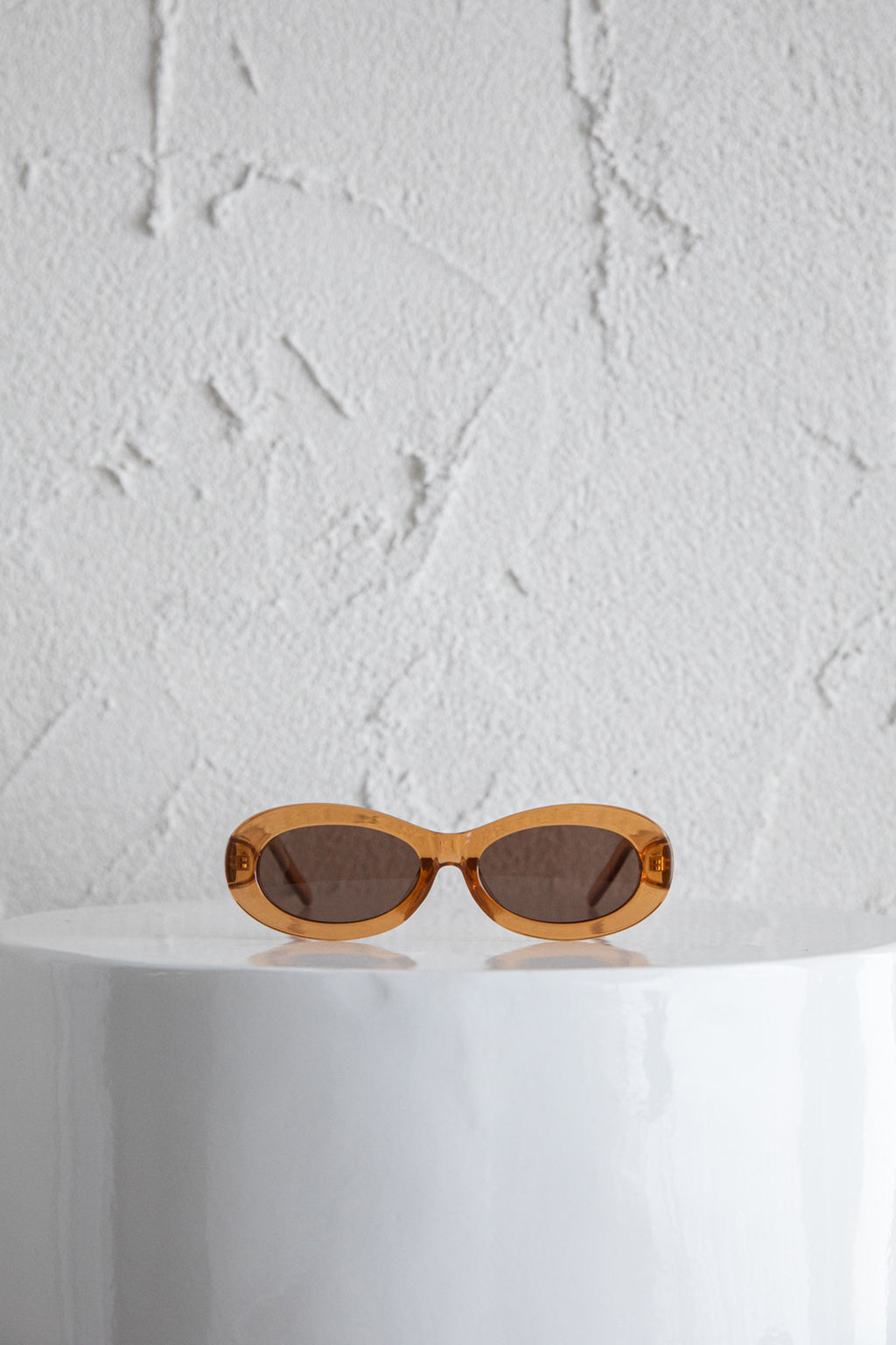 Charlie Neon Oval Sunglasses Tea by Selfie Leslie Australia