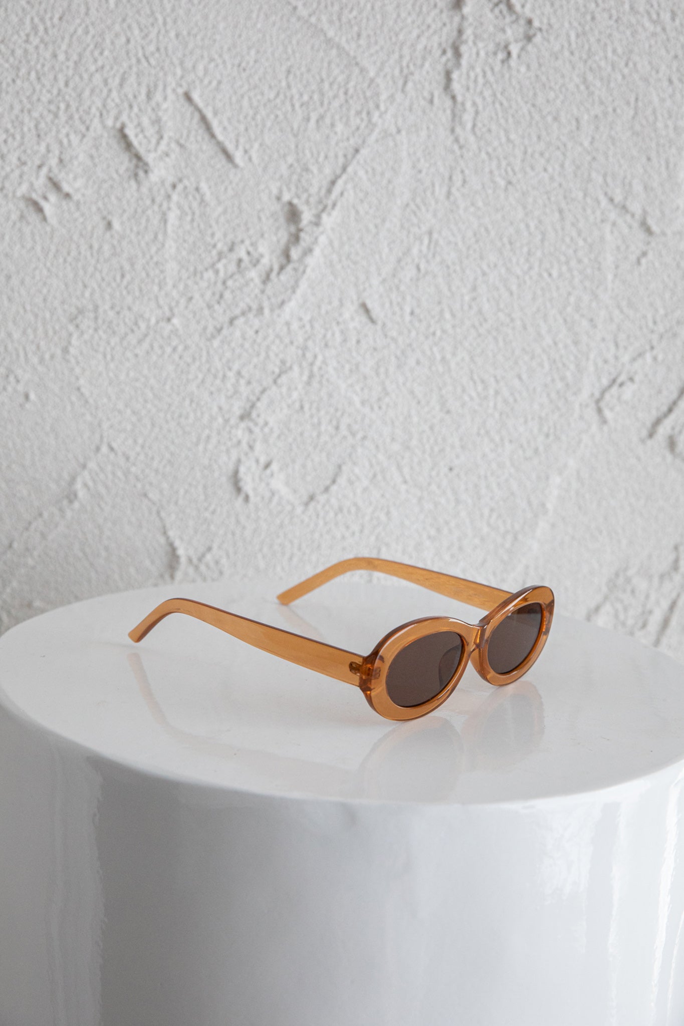 Charlie Neon Oval Sunglasses Tea by Selfie Leslie Australia