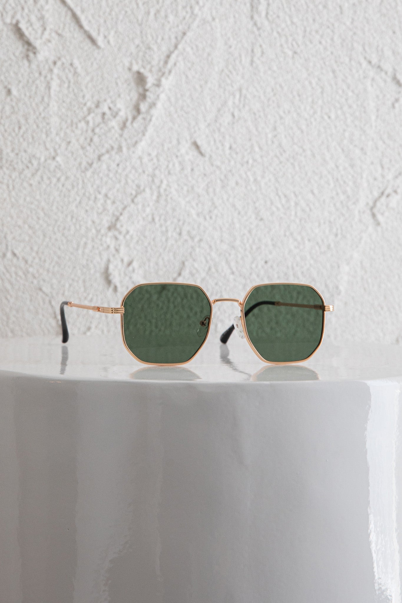 Sahara Aviator Sunglasses Dark Green by Selfie Leslie Australia