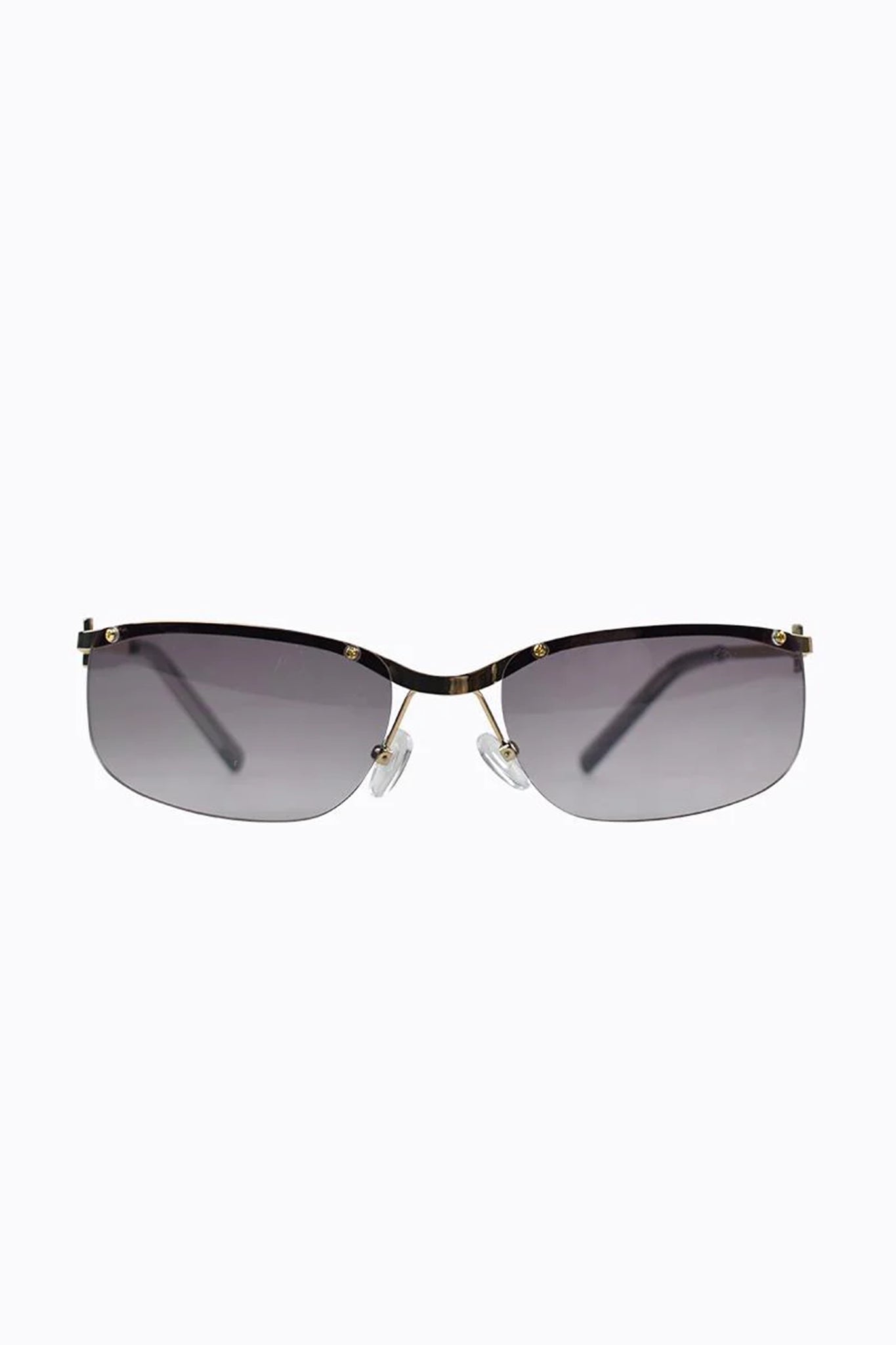 Peta And Jain Metal Mono Lens Sunglasses Gold by Selfie Leslie Australia