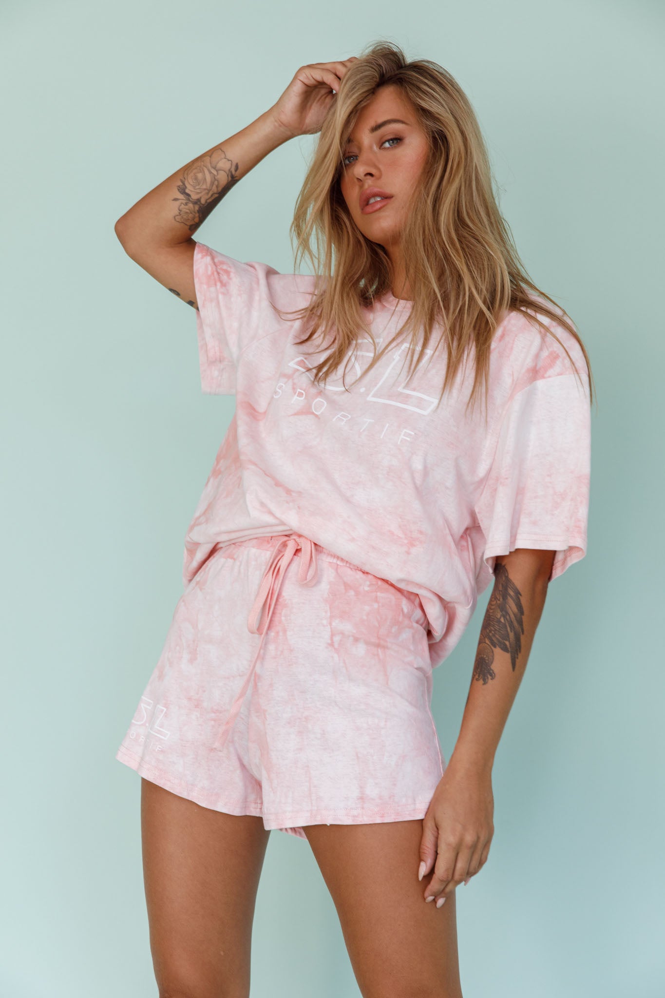 Cruise Control Tie Dye T-Shirt Pink by Selfie Leslie Australia