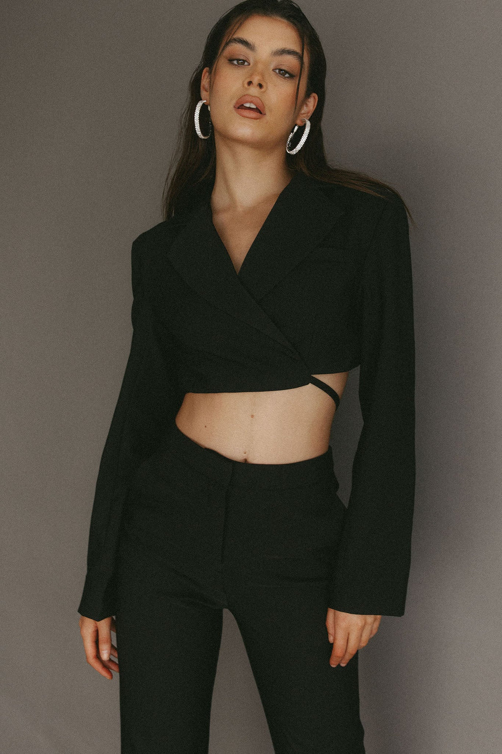 Brynne Straight Leg Pants Black by Selfie Leslie
