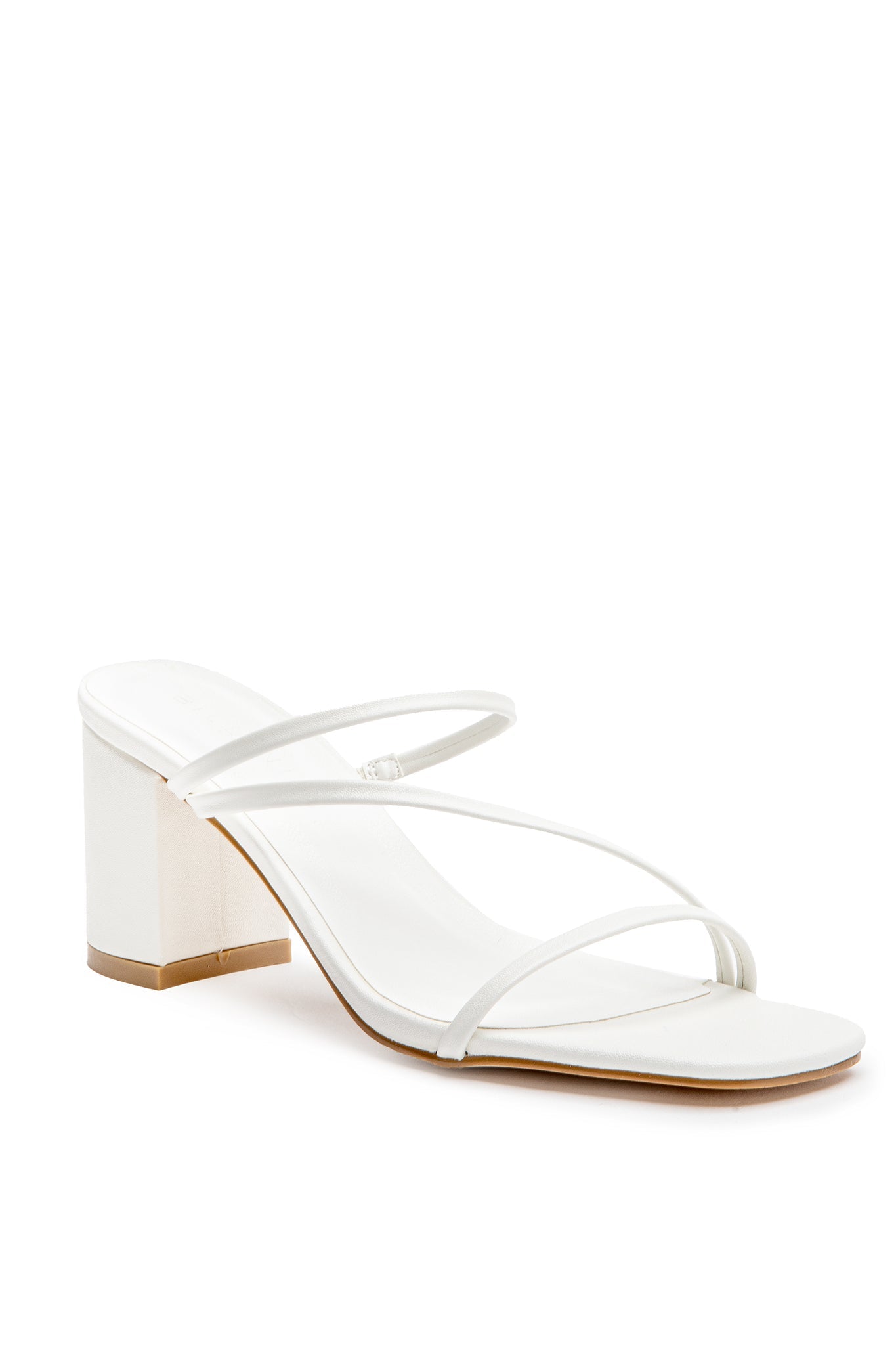 Billini Yazmin Block Heel White by Selfie Leslie