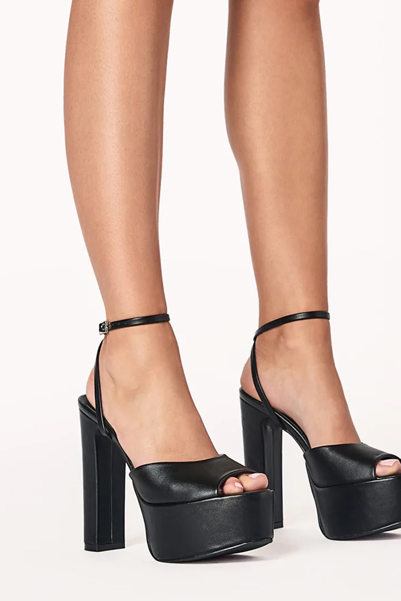 Billini Farley High Platform Block Heel Black by Selfie Leslie