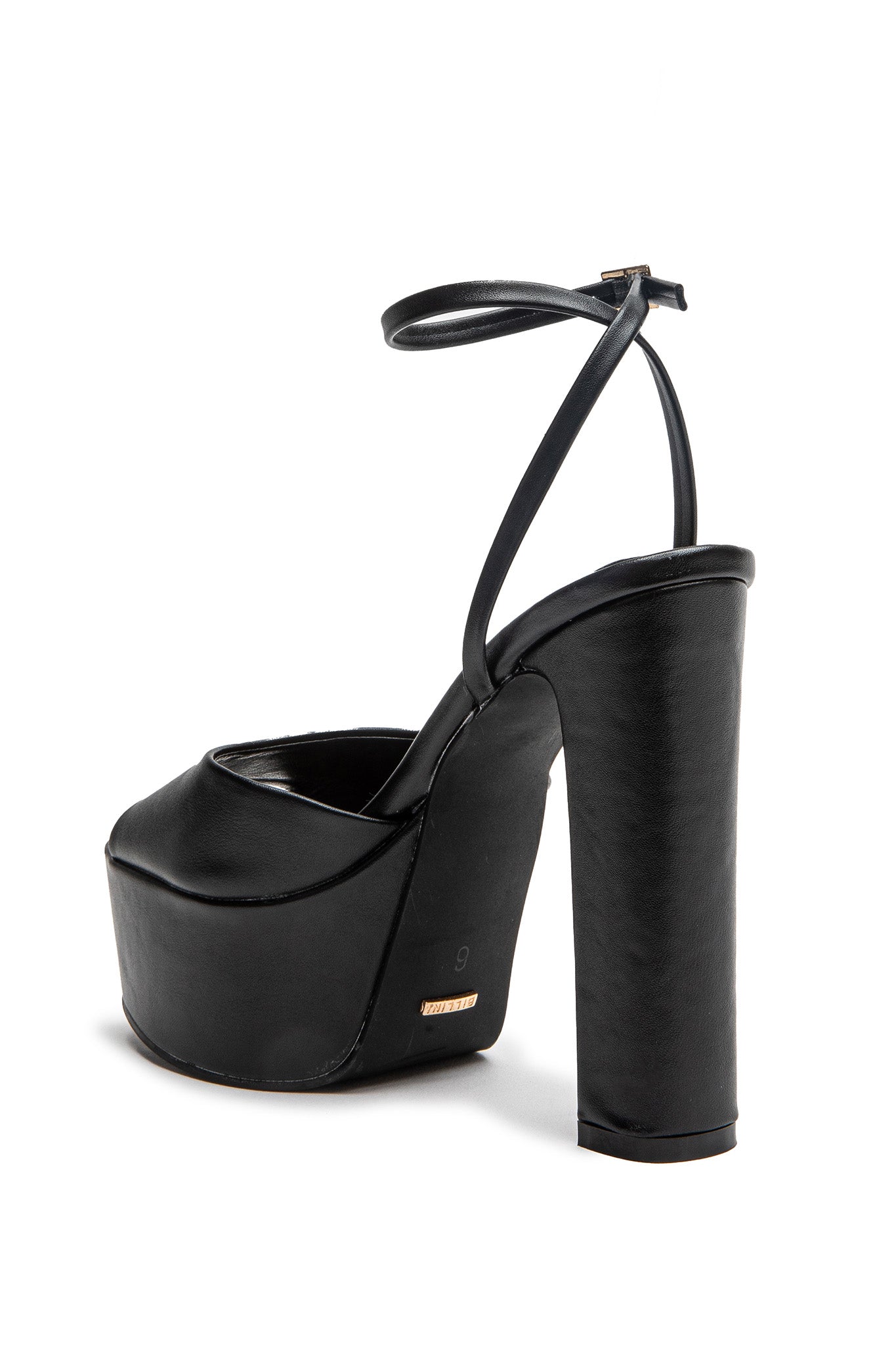 Billini Farley High Platform Block Heel Black by Selfie Leslie