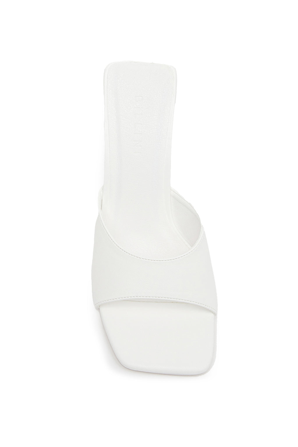 Billini Gracen Triangle Block Heel White by Selfie Leslie
