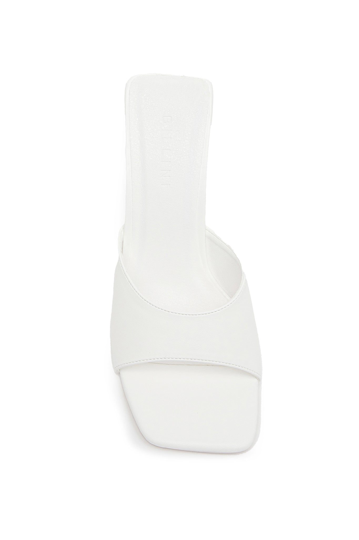 Billini Gracen Triangle Block Heel White by Selfie Leslie
