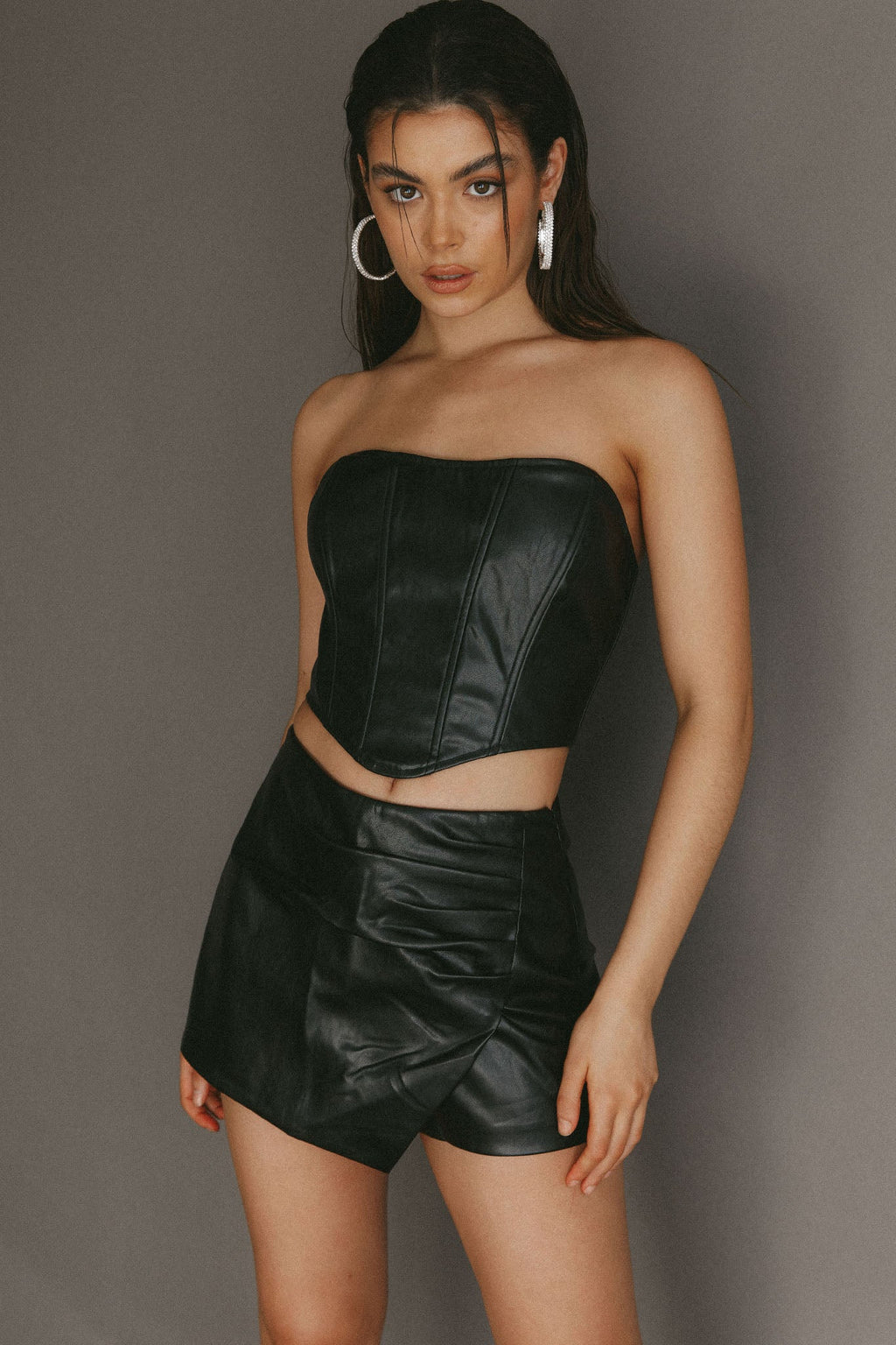 Hannalore Corset Top Black by Selfie Leslie