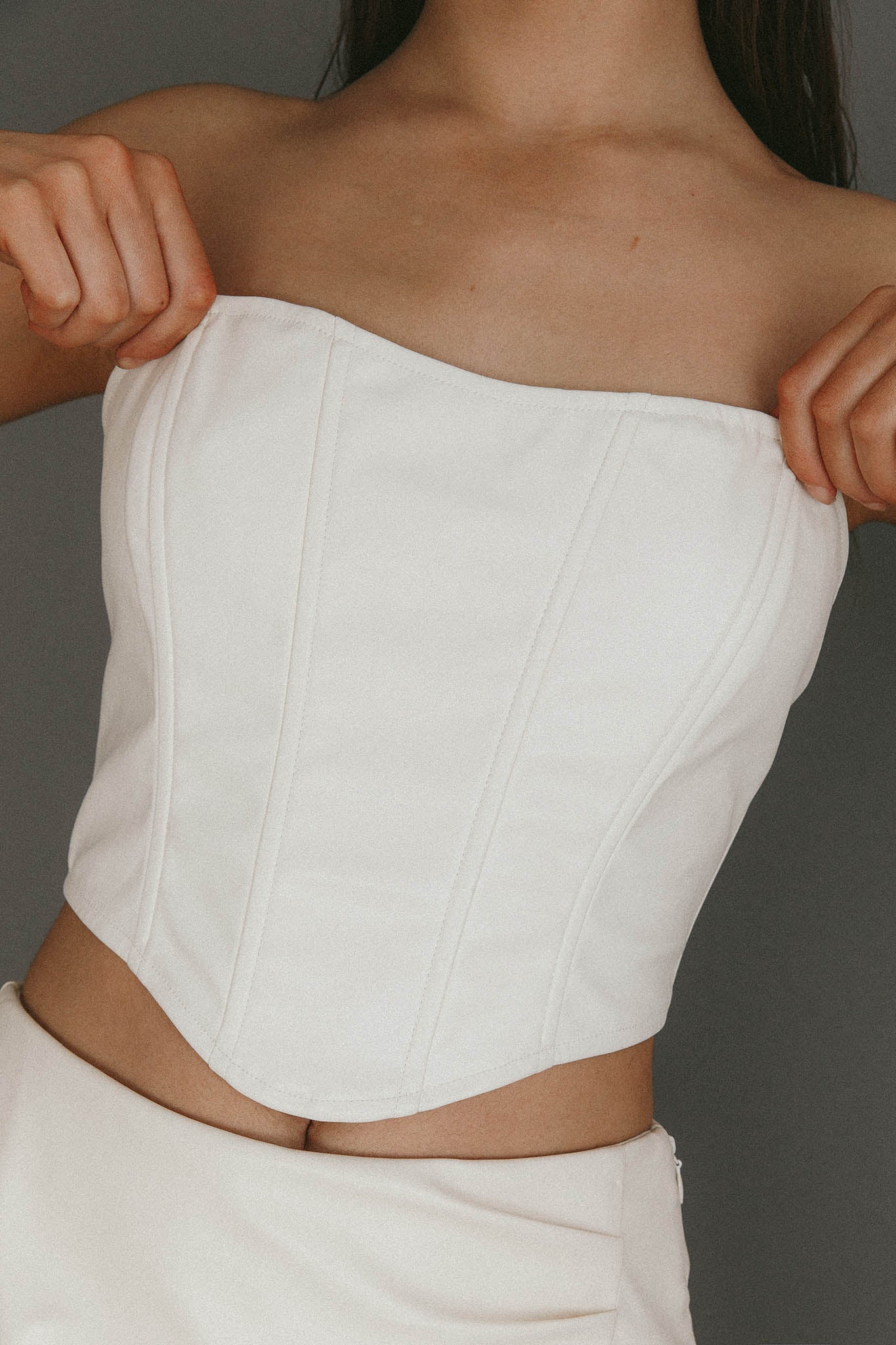 Hannalore Corset Top Ivory by Selfie Leslie