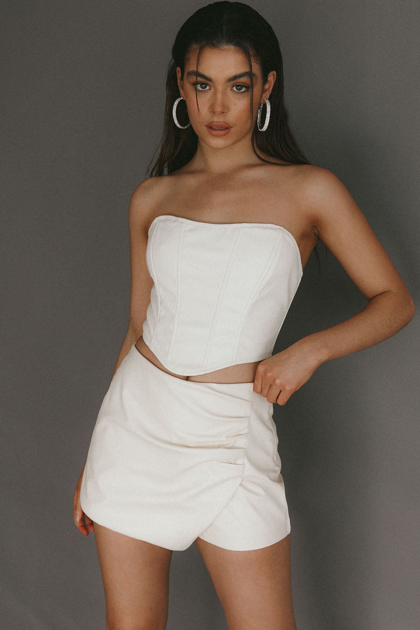 Hannalore Corset Top Ivory by Selfie Leslie