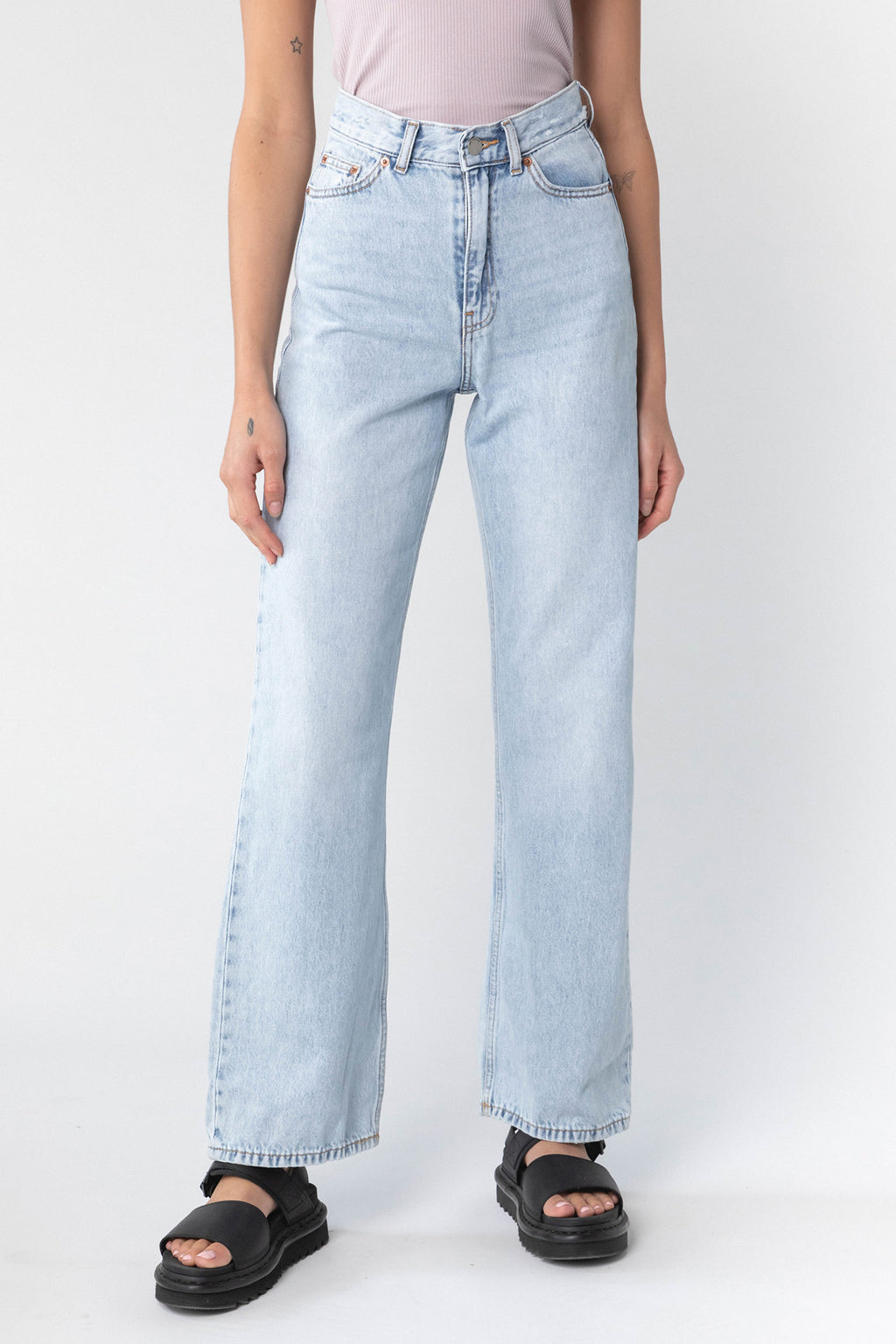 Dr Denim Echo Jeans Bleach Sky by Selfie Leslie Australia