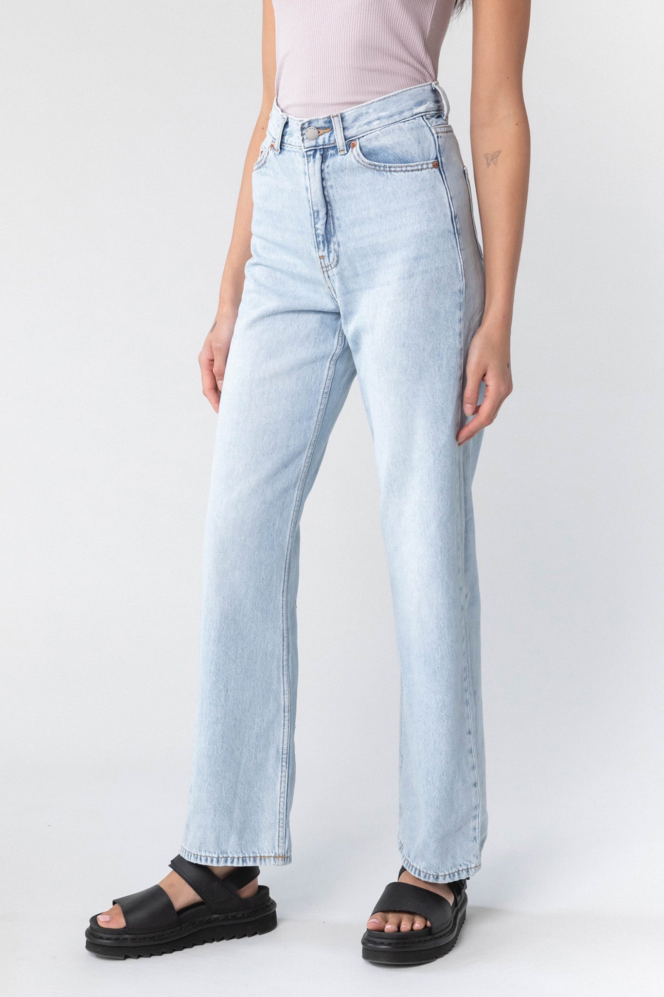 Dr Denim Echo Jeans Bleach Sky by Selfie Leslie Australia