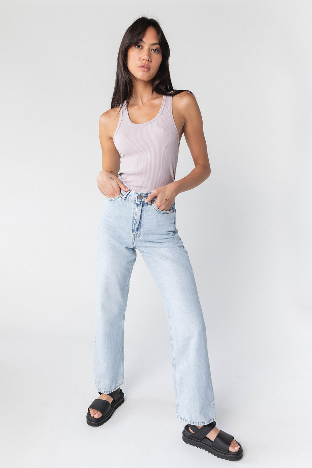 Dr Denim Echo Jeans Bleach Sky by Selfie Leslie Australia