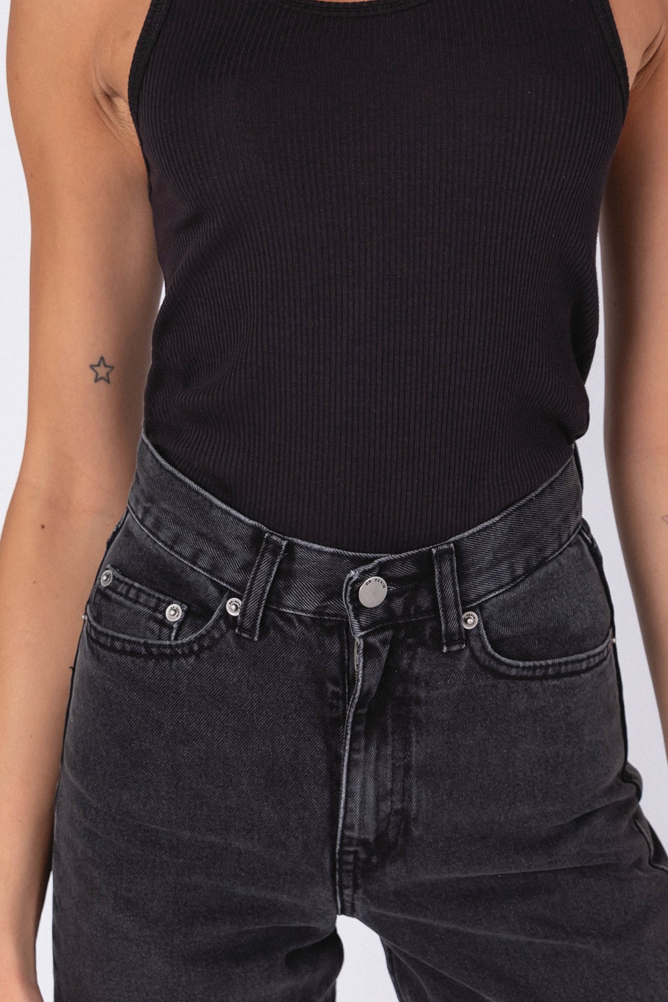 Dr Denim Echo Jeans Concrete Black by Selfie Leslie Australia