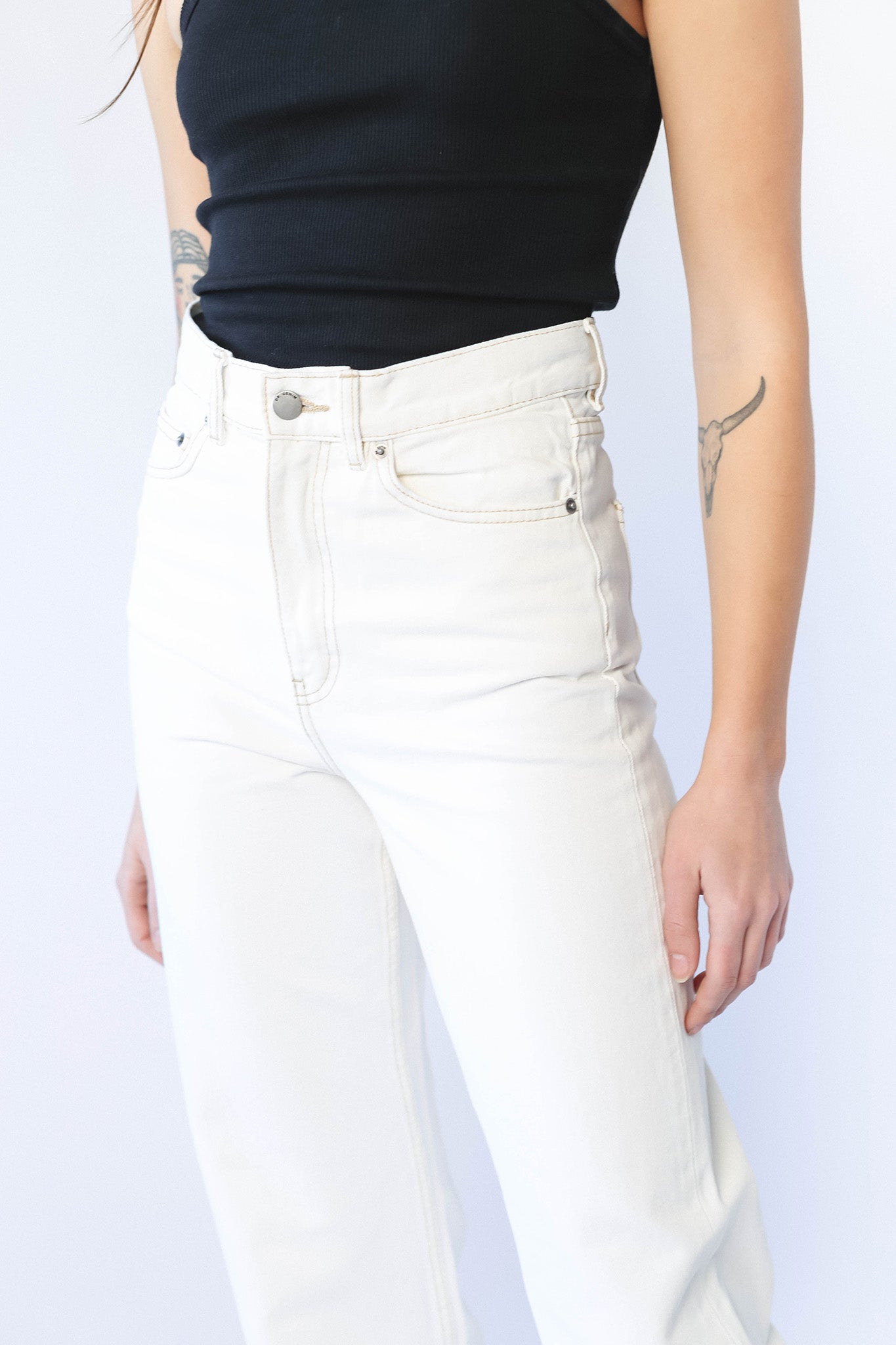 Dr Denim Echo Jeans Light Ecru by Selfie Leslie Australia