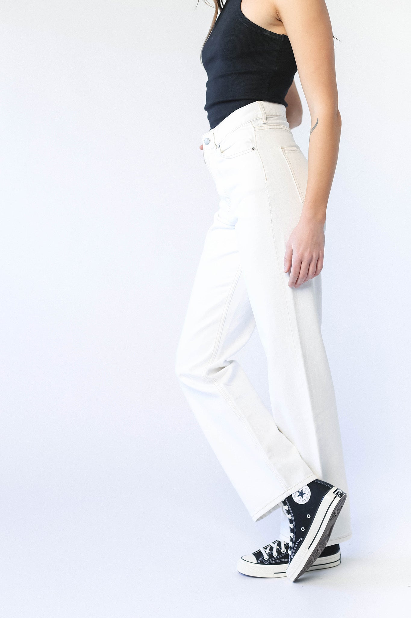 Dr Denim Echo Jeans Light Ecru by Selfie Leslie Australia