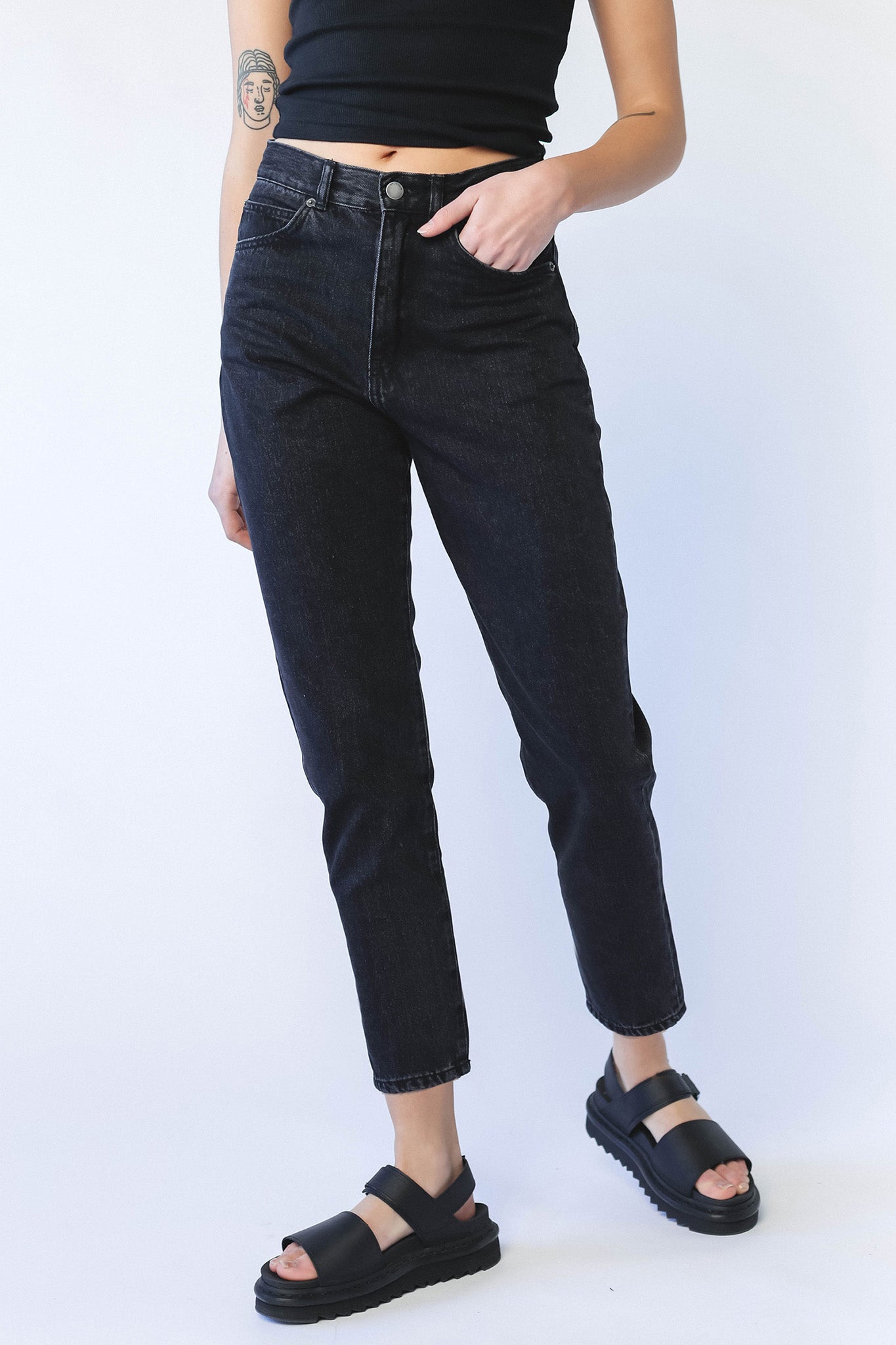 Dr Denim Nora Jeans Black Retro by Selfie Leslie Australia