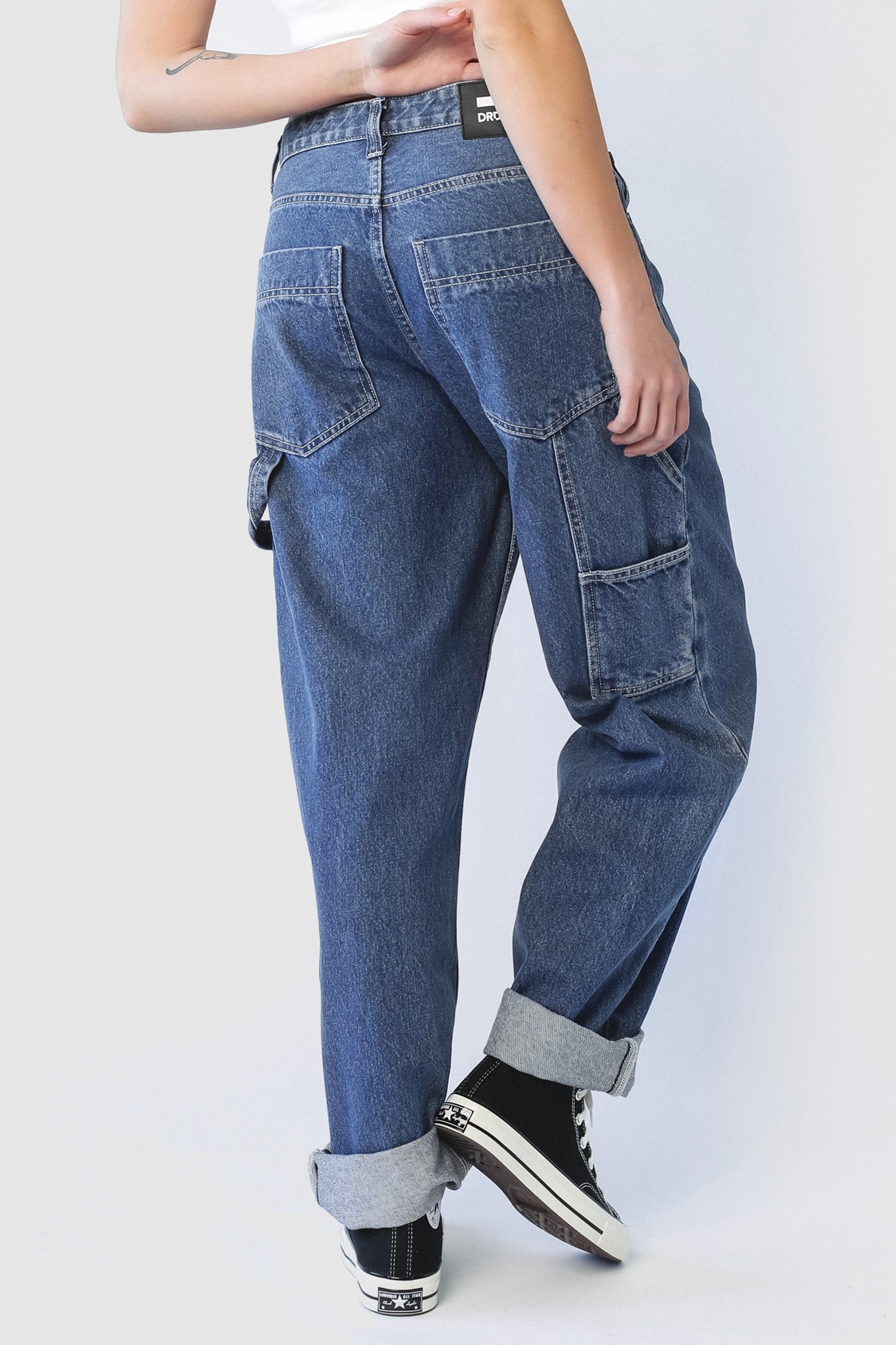 Dr Denim Faye Worker Pebble Mid Stone by Selfie Leslie Australia