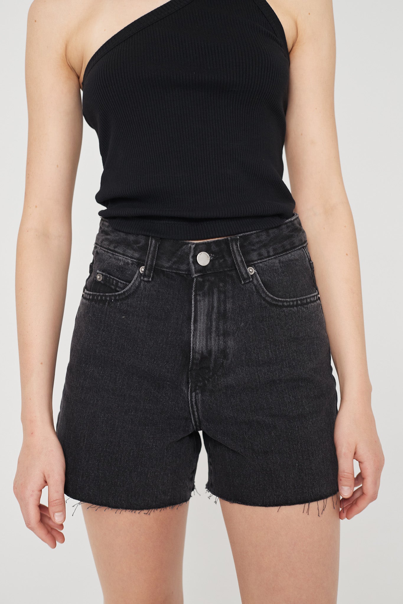 Dr Denim Nora Shorts Black Retro by Selfie Leslie Australia