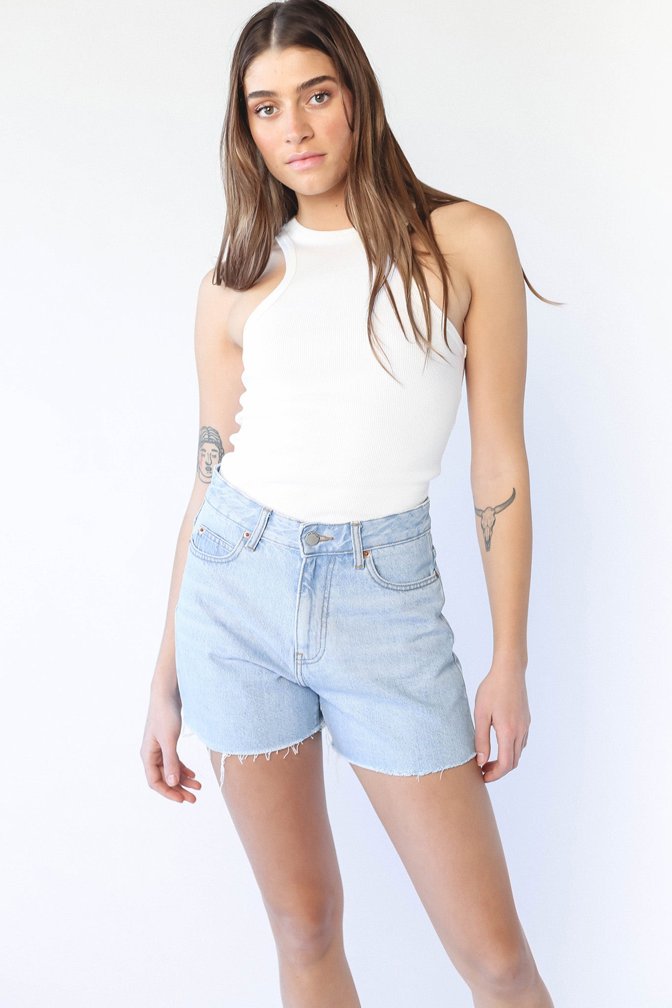 Dr Denim Nora Shorts Empress Light Blue by Selfie Leslie Australia