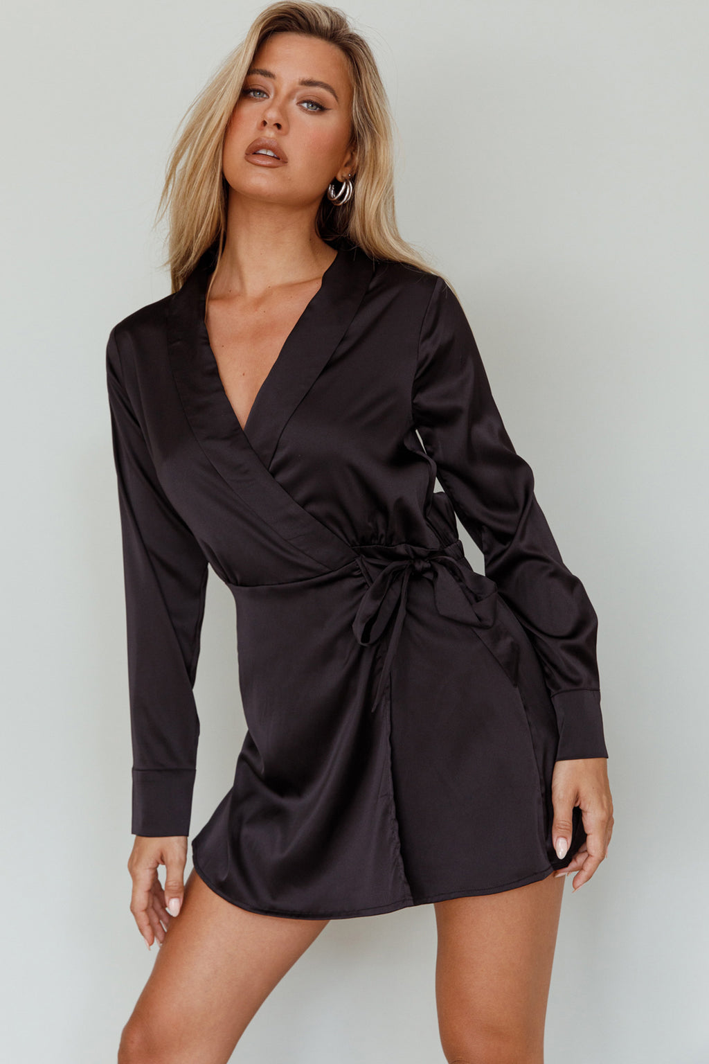 Turning Heads Side Tie Romper Black by Selfie Leslie Australia