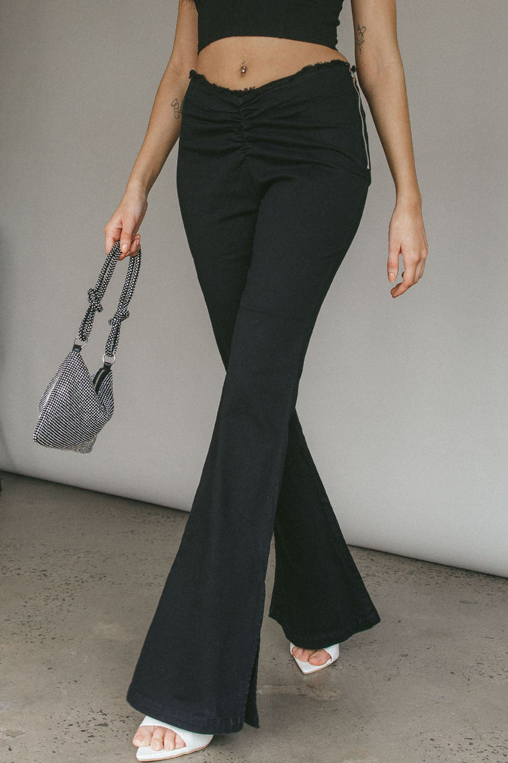 Mahla Flared Pants Black by Selfie Leslie