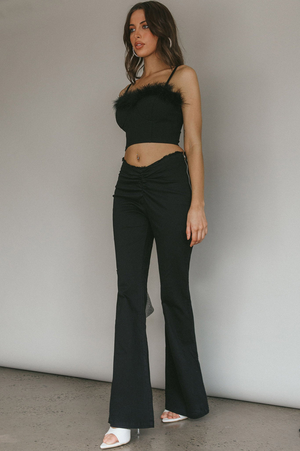 Mahla Flared Pants Black by Selfie Leslie