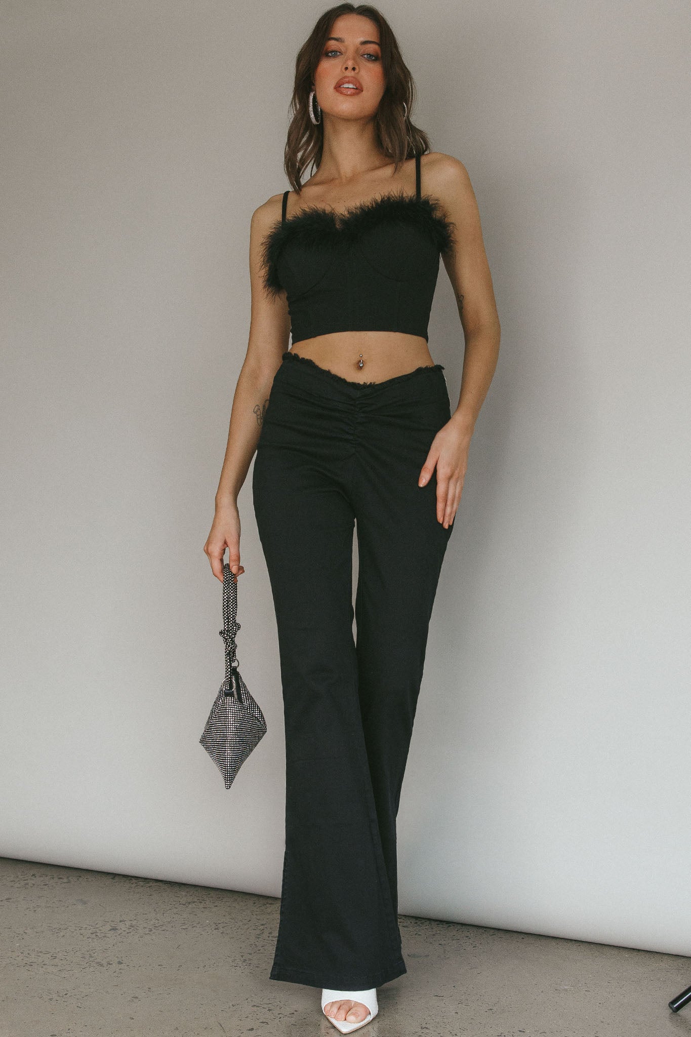 Mahla Flared Pants Black by Selfie Leslie