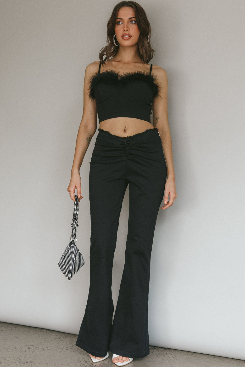 Mahla Flared Pants Black by Selfie Leslie