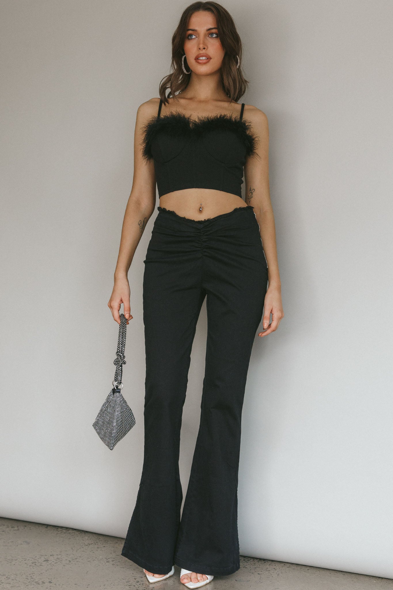 Mahla Flared Pants Black by Selfie Leslie