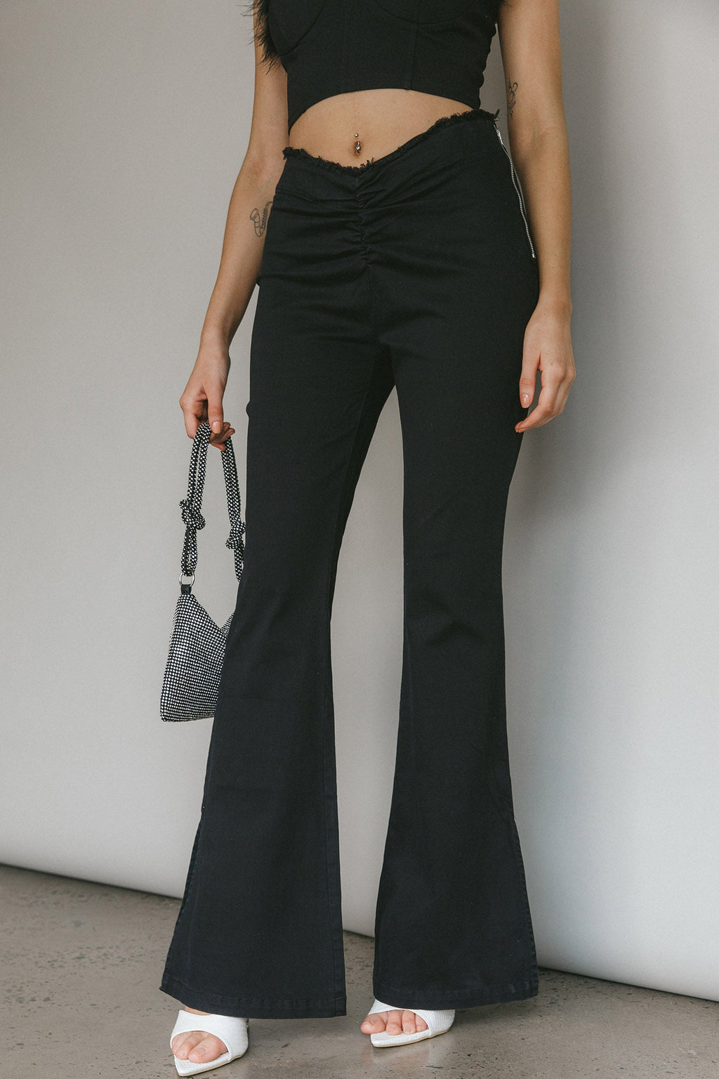 Mahla Flared Pants Black by Selfie Leslie