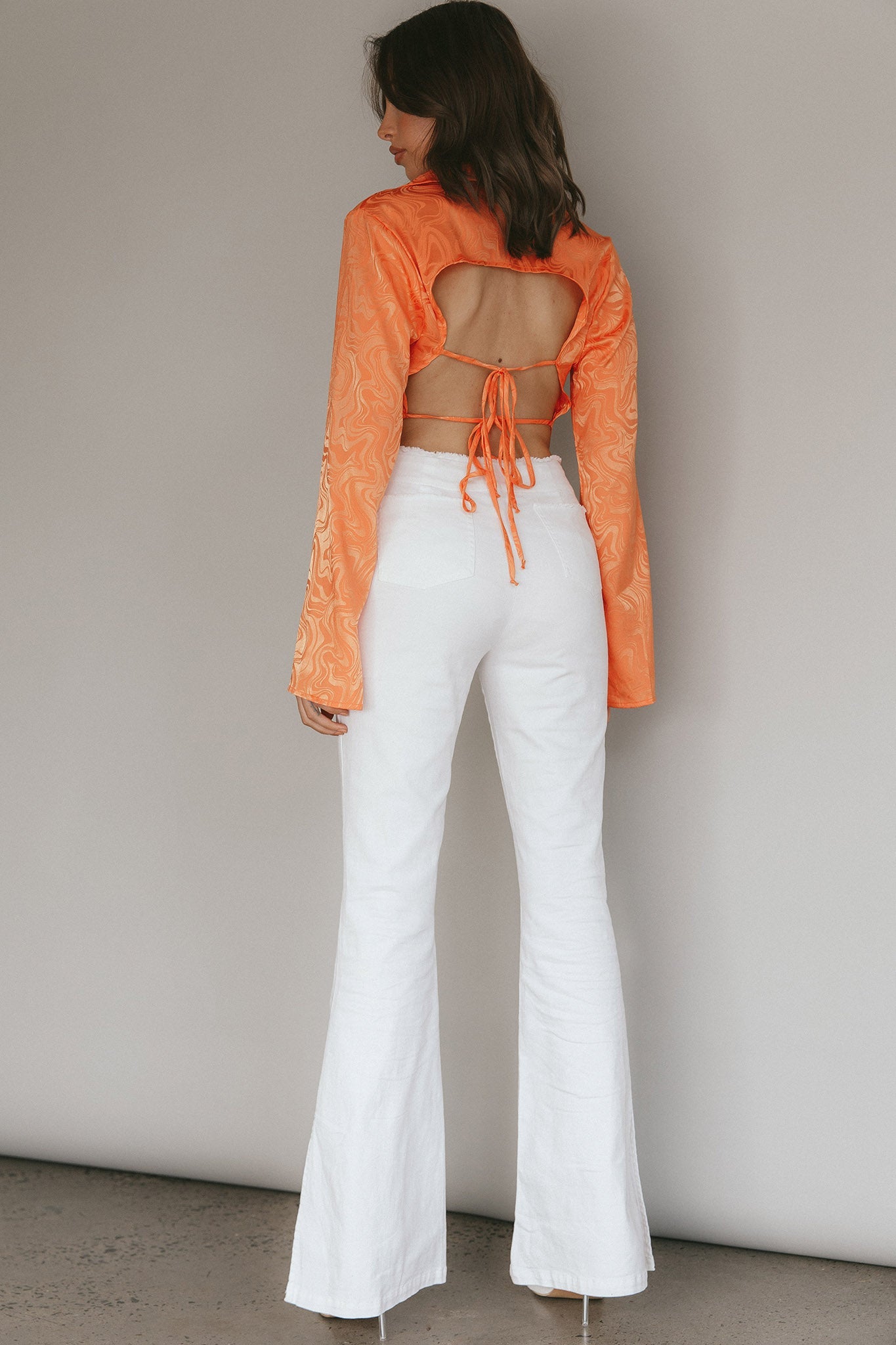 Mahla Flared Pants Ivory by Selfie Leslie