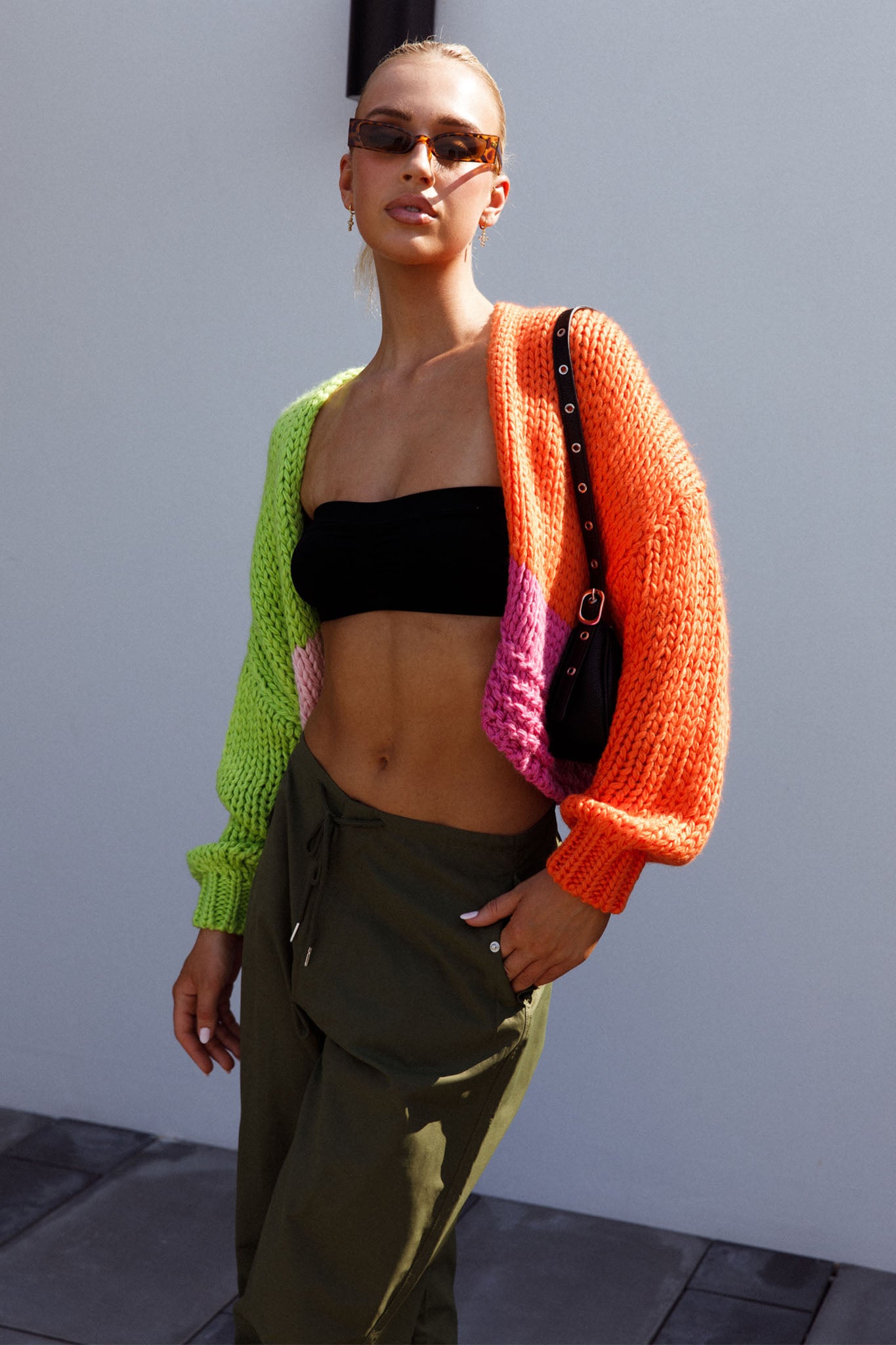 Neon Carnival Knit Cardigan Multi by Selfie Leslie Australia