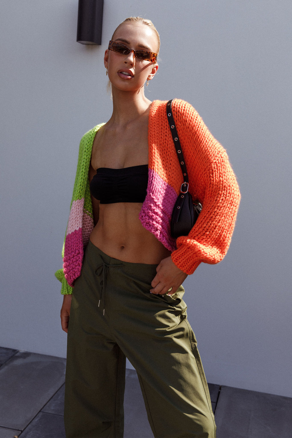 Neon Carnival Knit Cardigan Multi by Selfie Leslie Australia