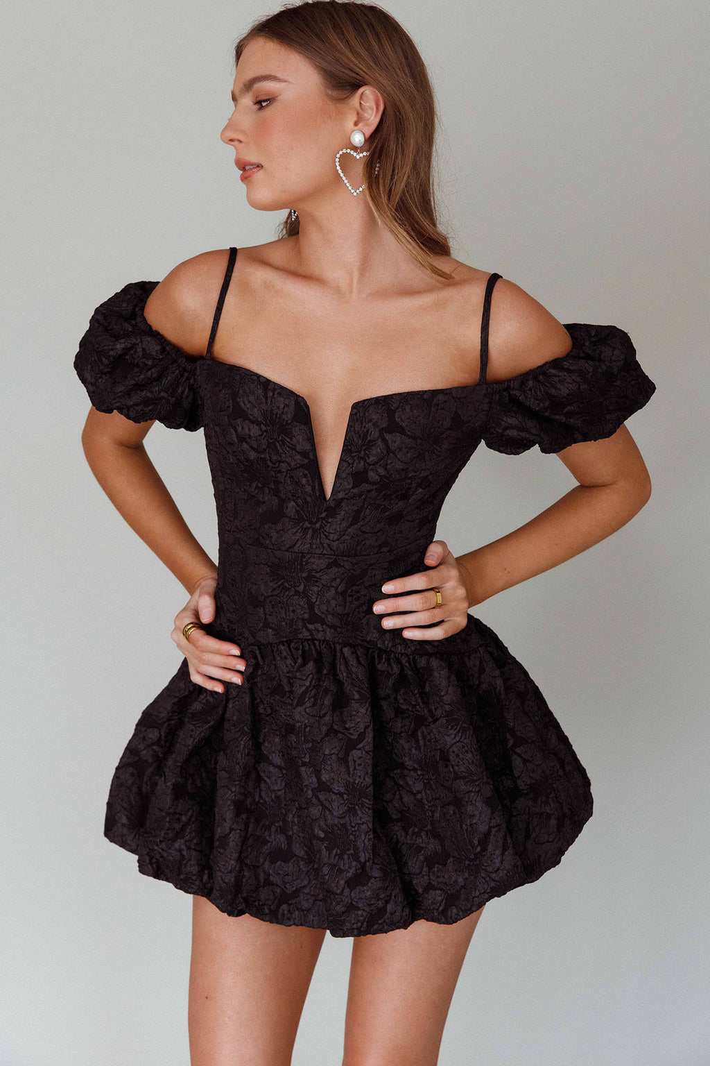 Mon Bebe Drop Waist Mini Dress Black by Selfie Leslie Australia