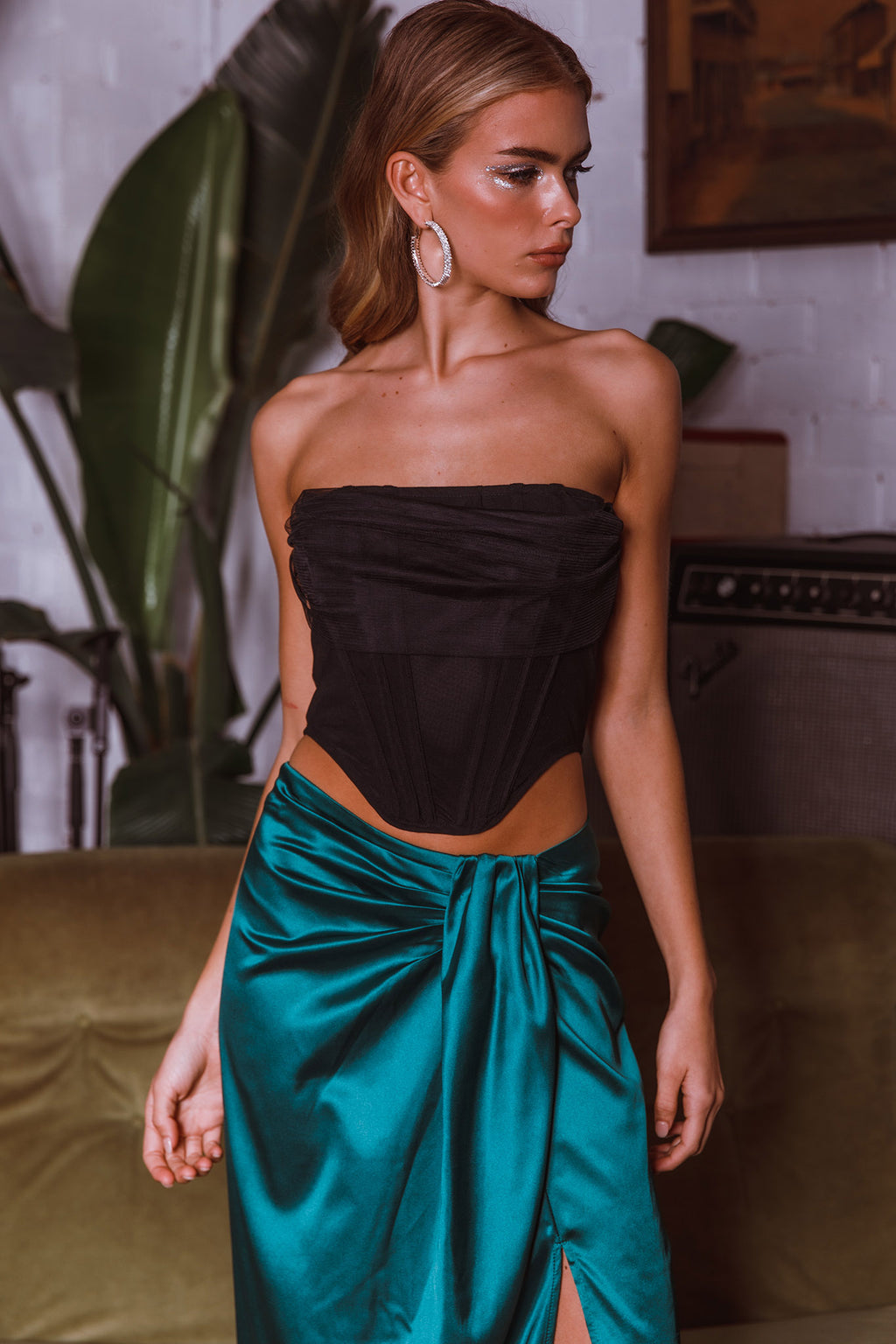 Vixen Corset Top Black by Selfie Leslie