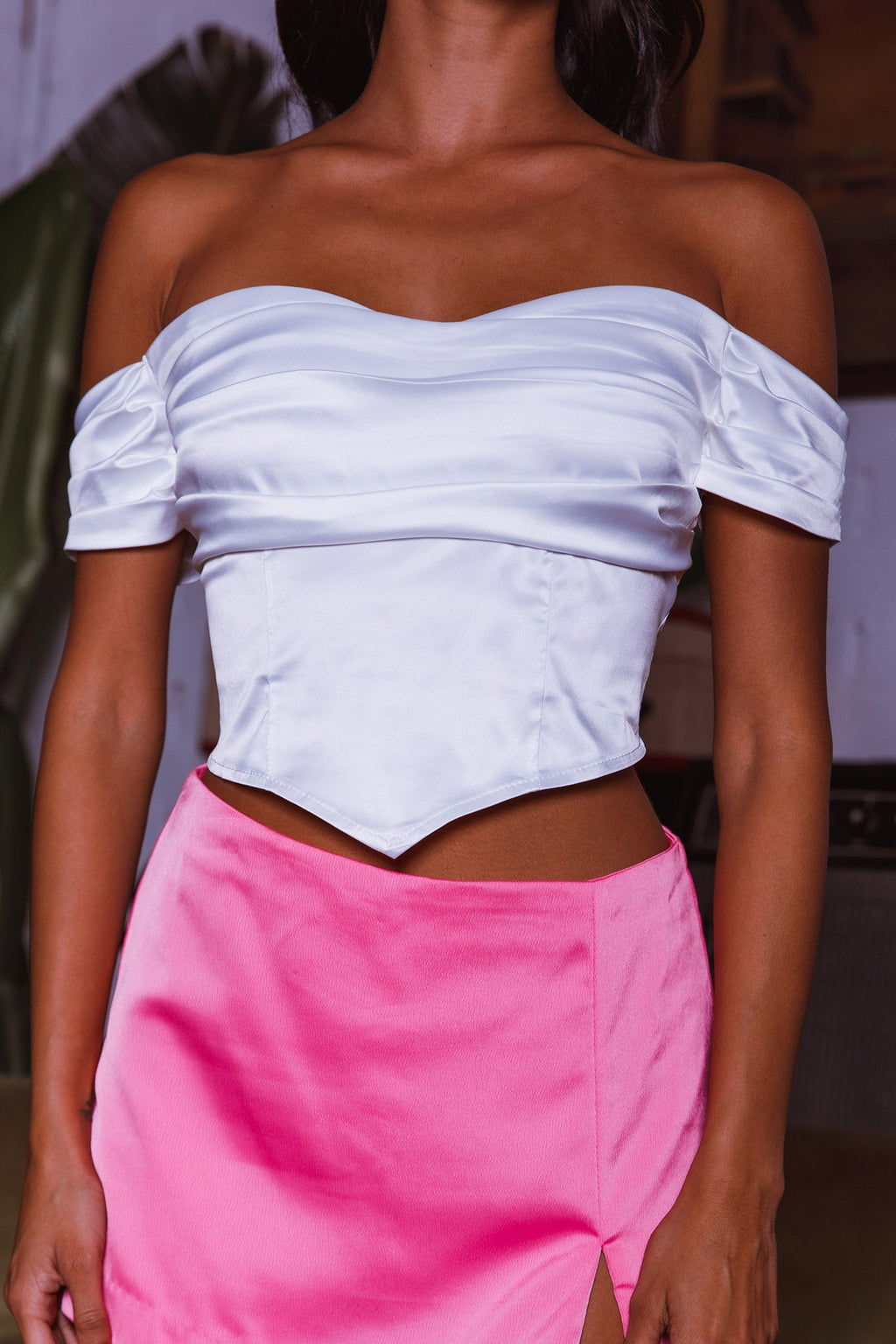Je T'aime Off-Shoulder Top White by Selfie Leslie