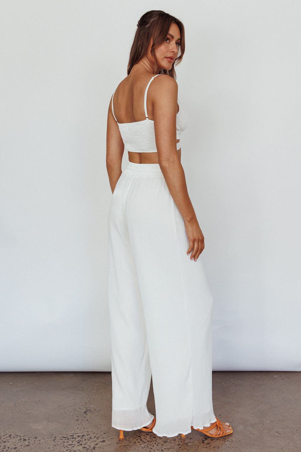 Cove Elasticated Pants Ivory by Selfie Leslie Australia