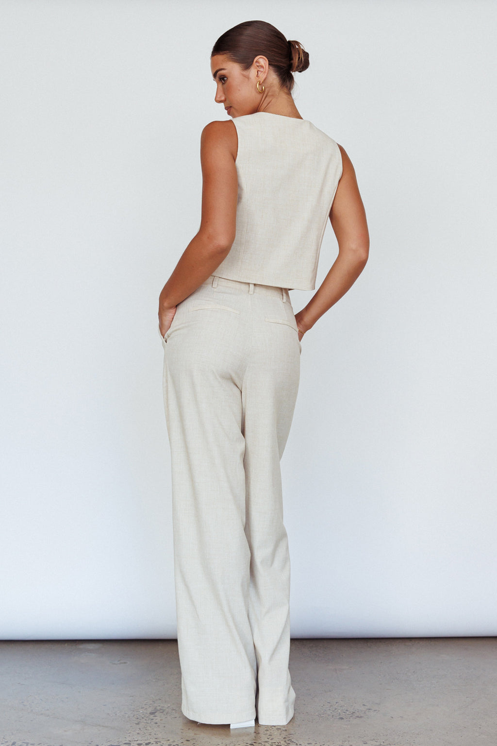 Times Square Trouser Pants Natural by Selfie Leslie Australia