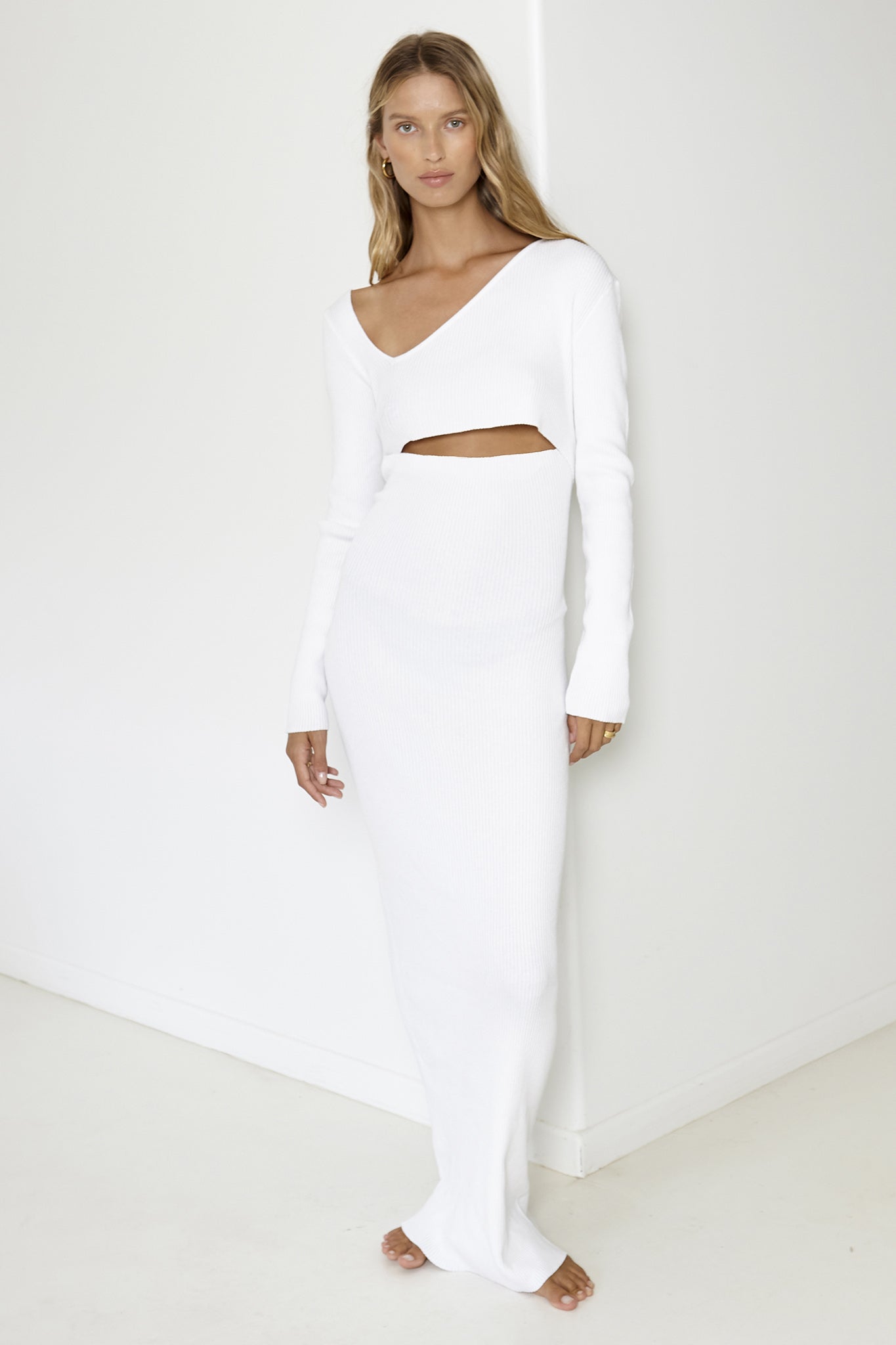 SNDYS Aurora Maxi Dress White by Selfie Leslie Australia