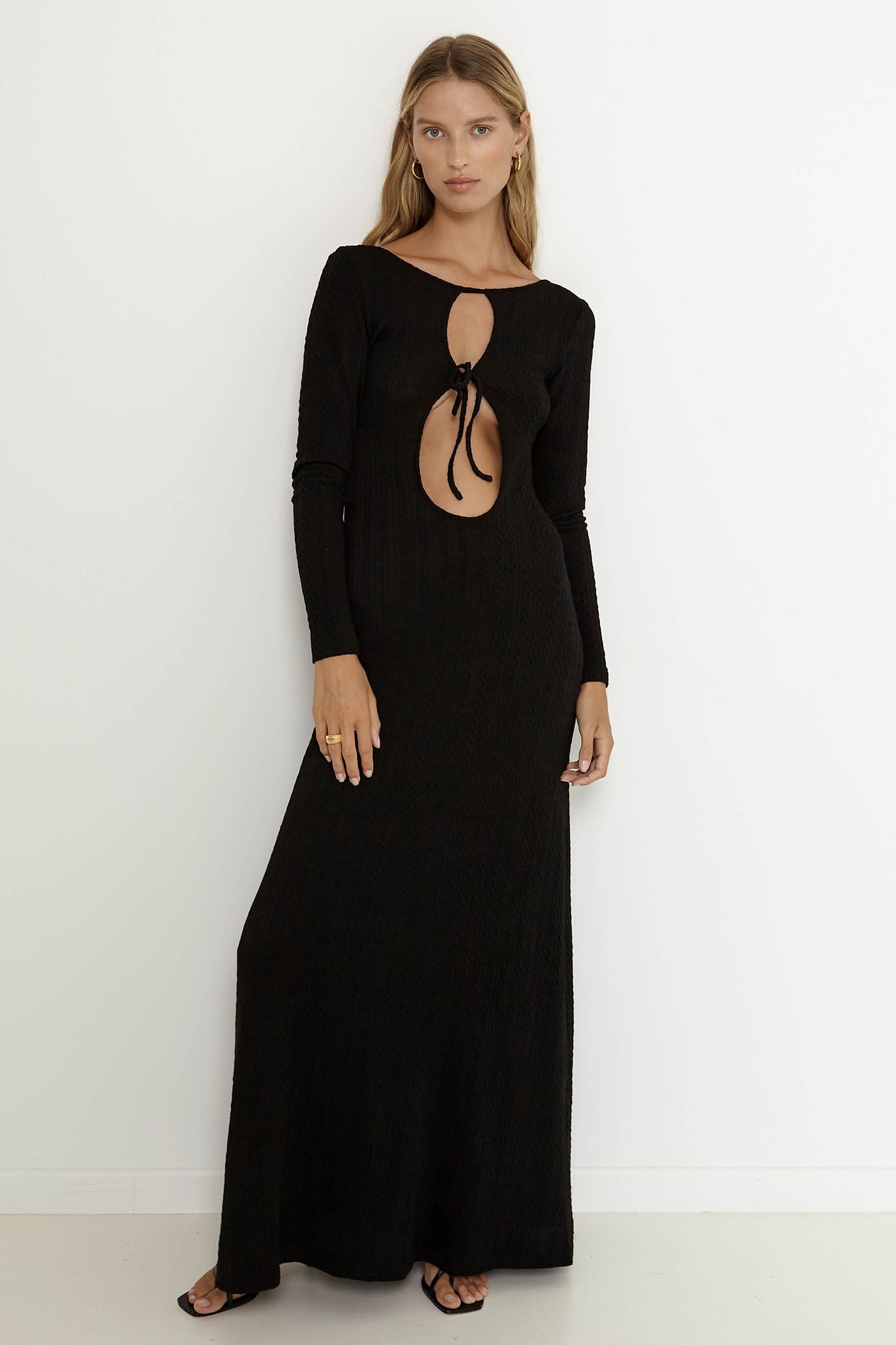 SNDYS Tallulah Maxi Dress Black by Selfie Leslie Australia