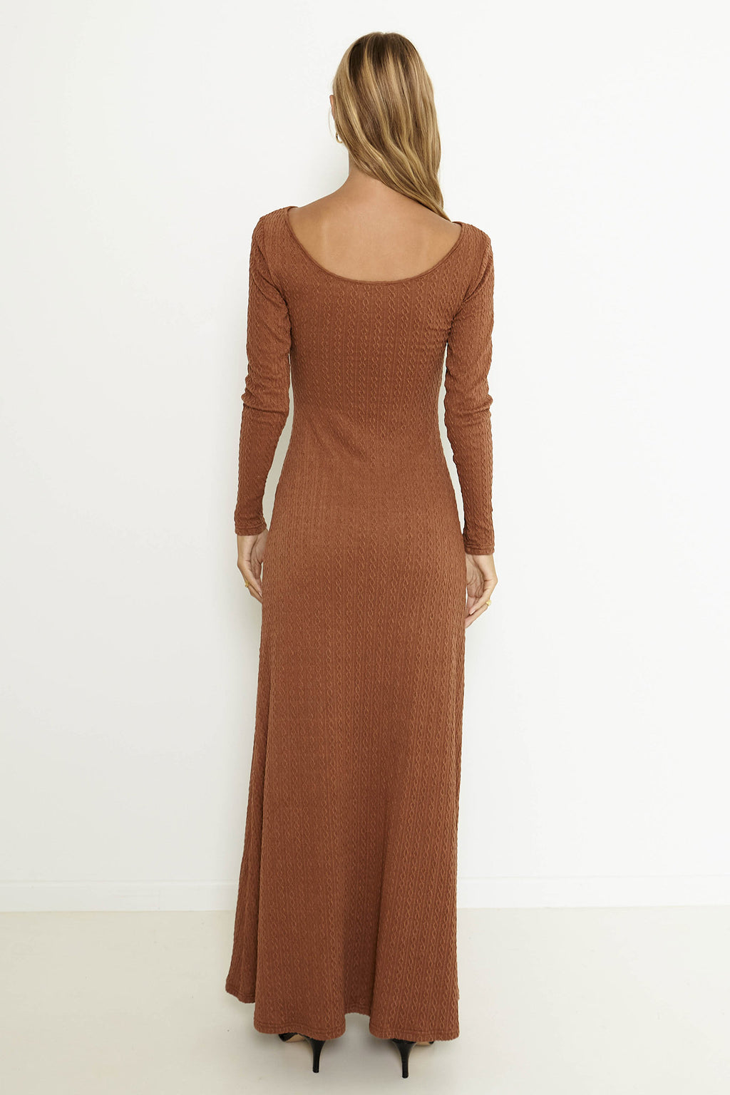 SNDYS Tallulah Maxi Dress Chestnut by Selfie Leslie Australia